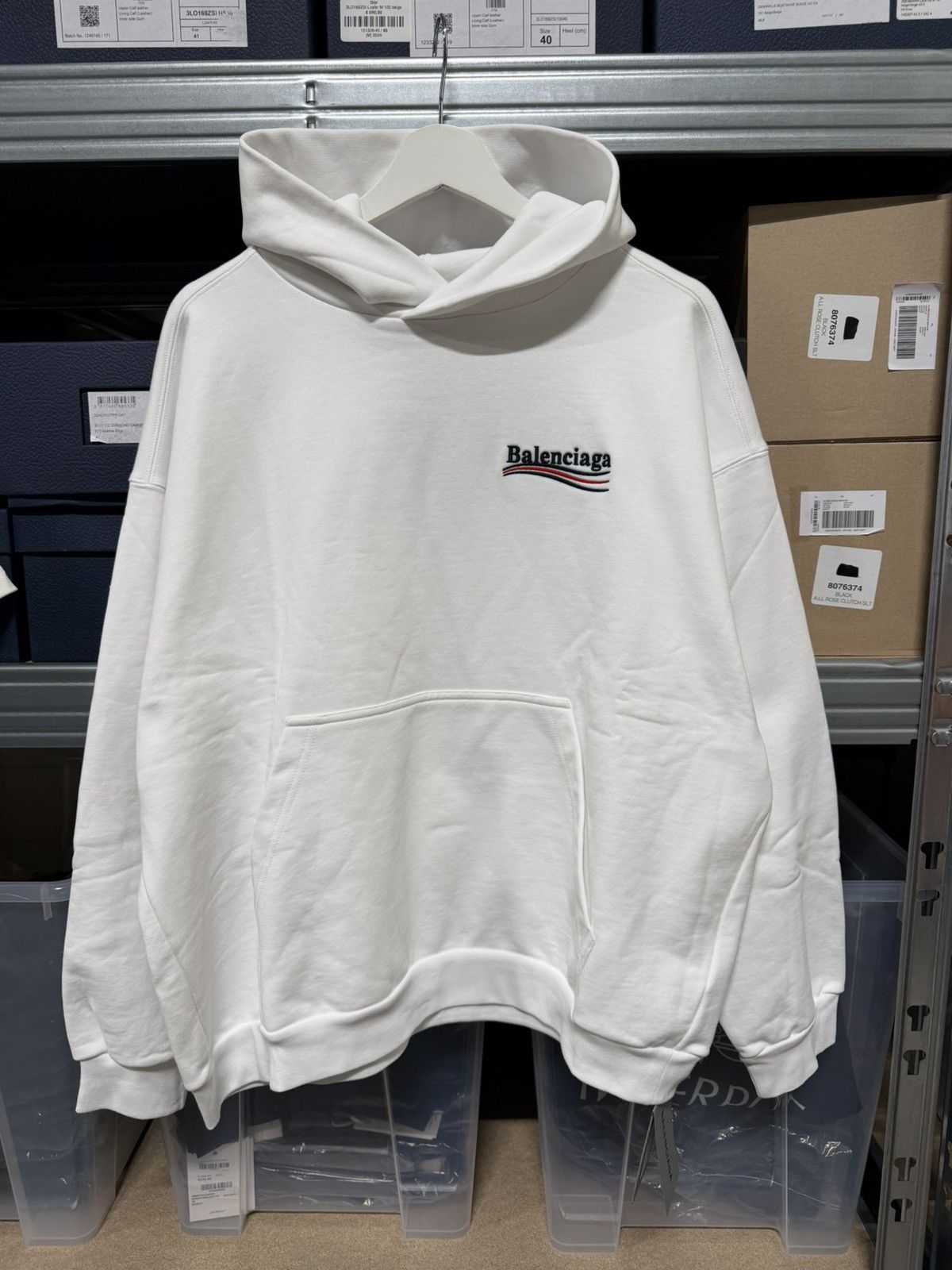 Balenciaga Balenciaga Campaign Political Embroidery Hoodie NEW 1300$ Size US M / EU 48-50 / 2 - 1 Thumbnail