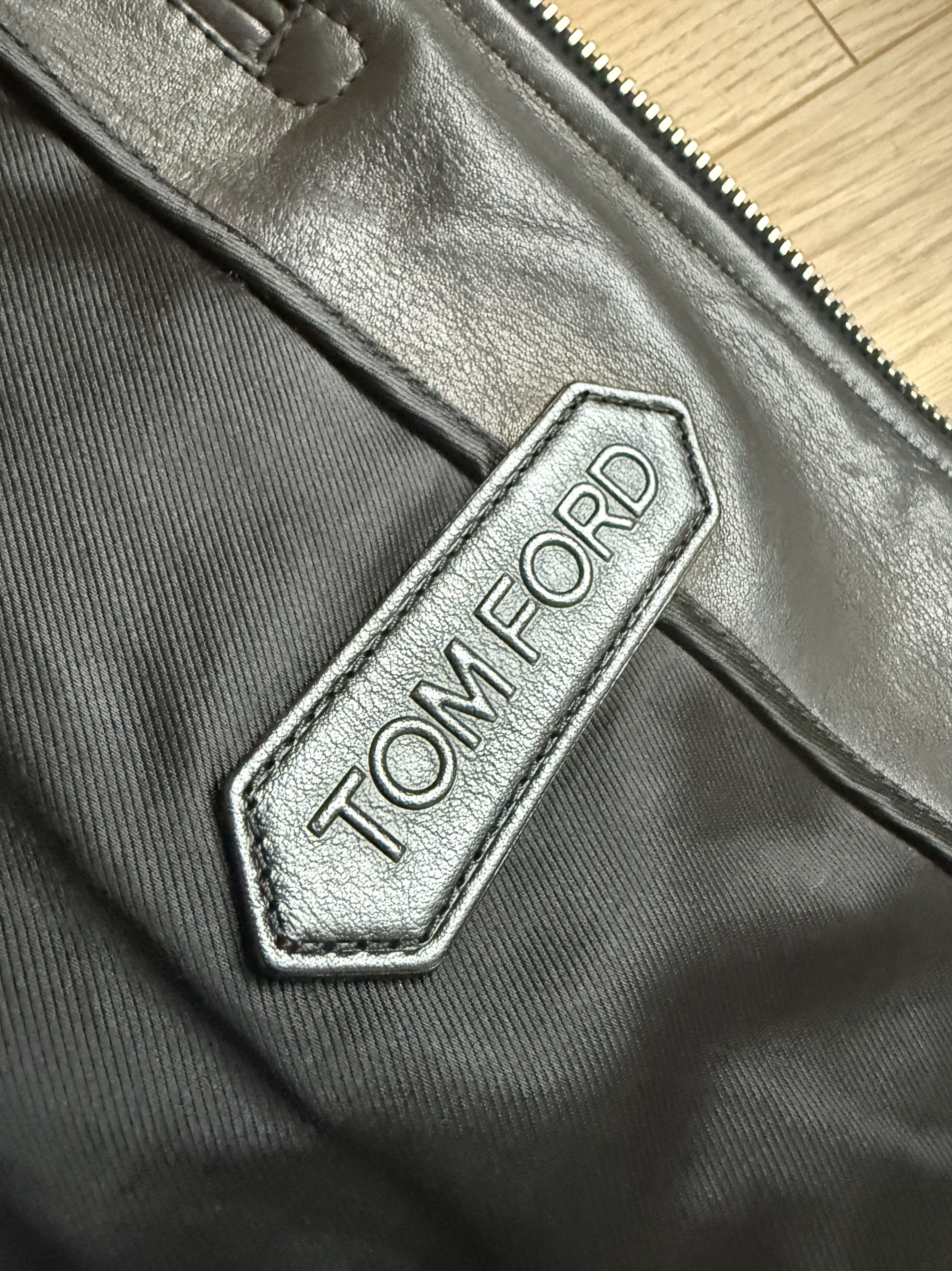 Tom Ford Tom Ford Icon Cafe Racer Leather Jacket (Black Calf) Size US S / EU 44-46 / 1 - 7 Thumbnail