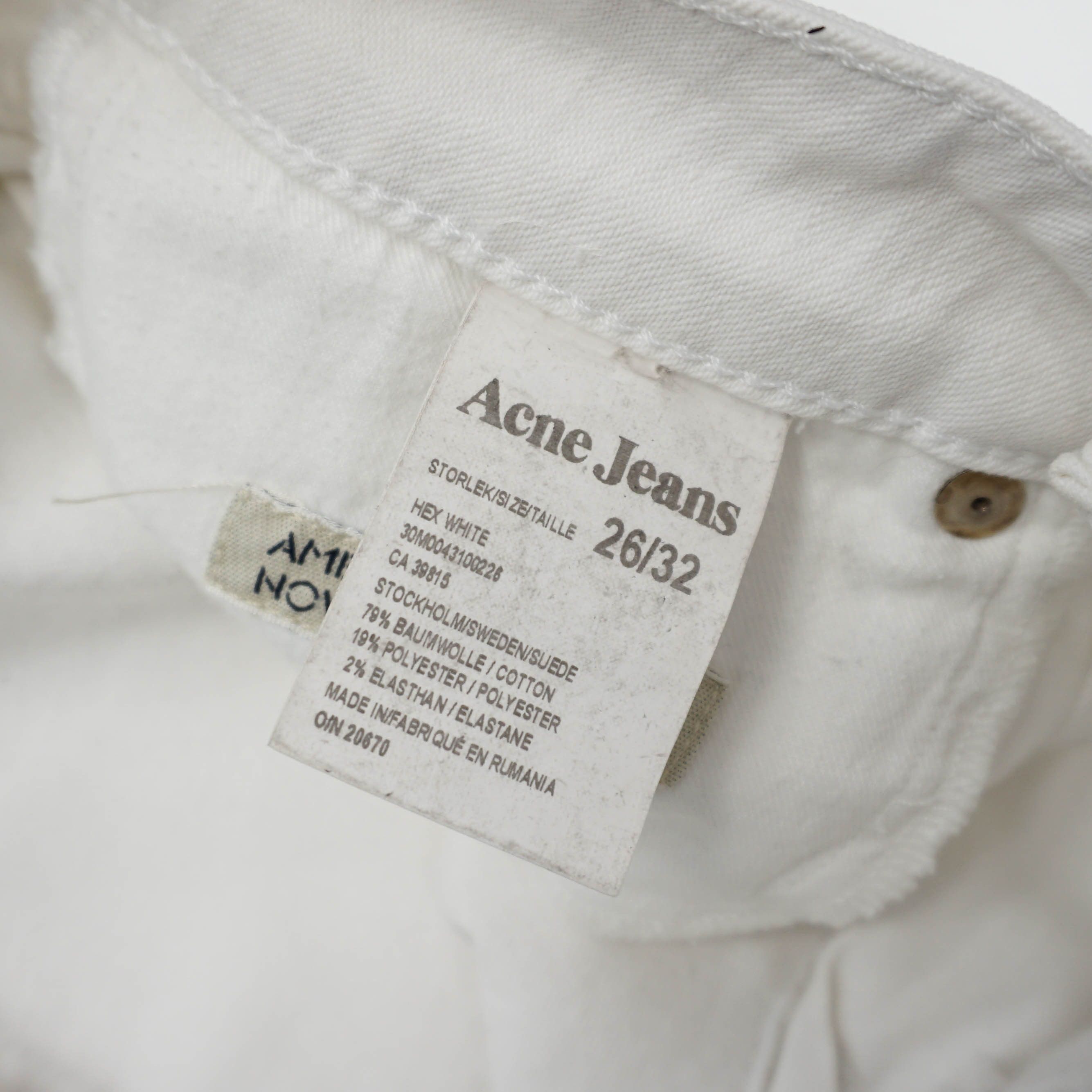 Acne Studios × Vintage Acne Studios Hex White Women's Jeans Size 26" / US 2 / IT 38 - 5 Thumbnail