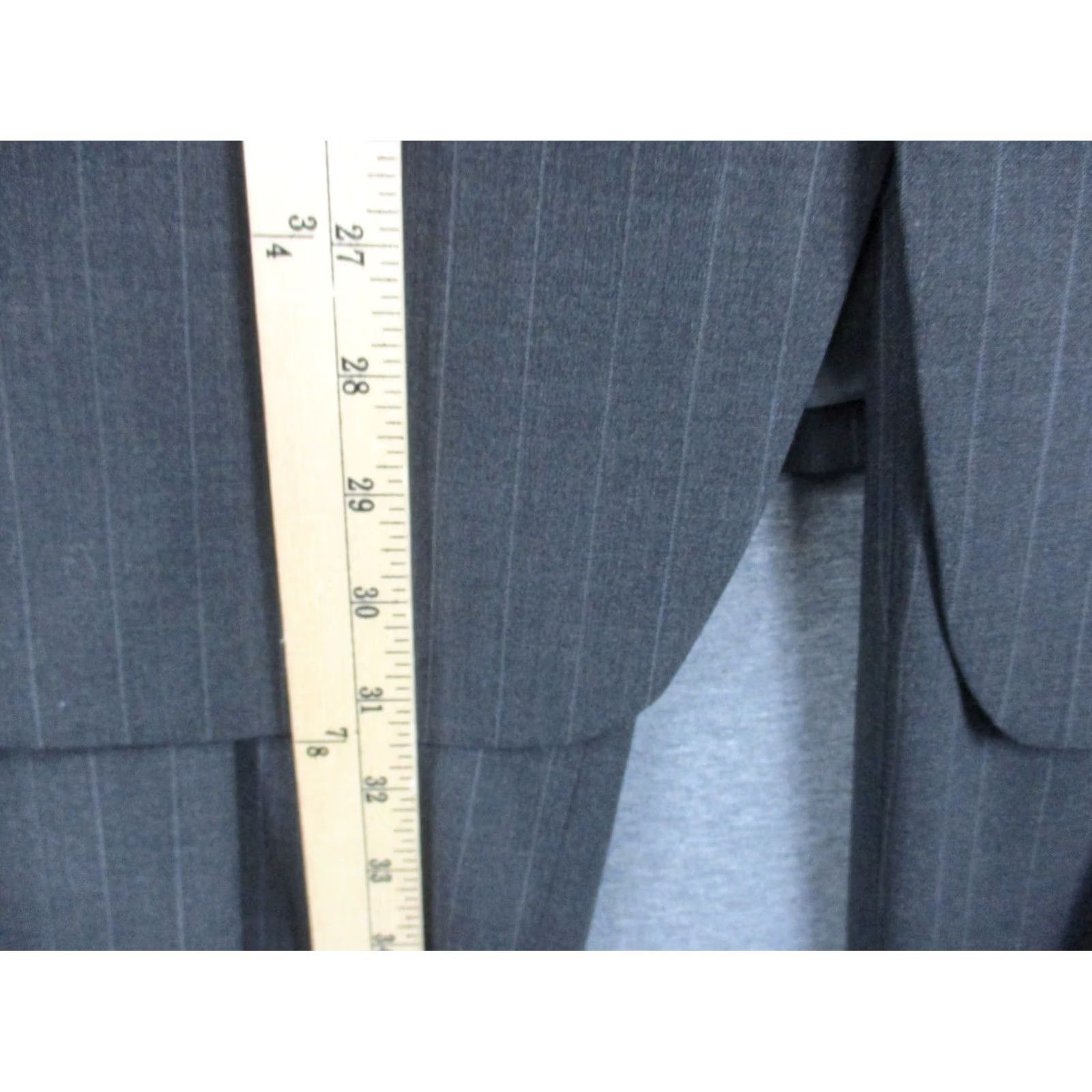 Brooks Brothers VINTAGE Brooks Brothers Suit 42 Gray Pinstripe Wool Blend Stretch Mens Size 42R - 7 Thumbnail