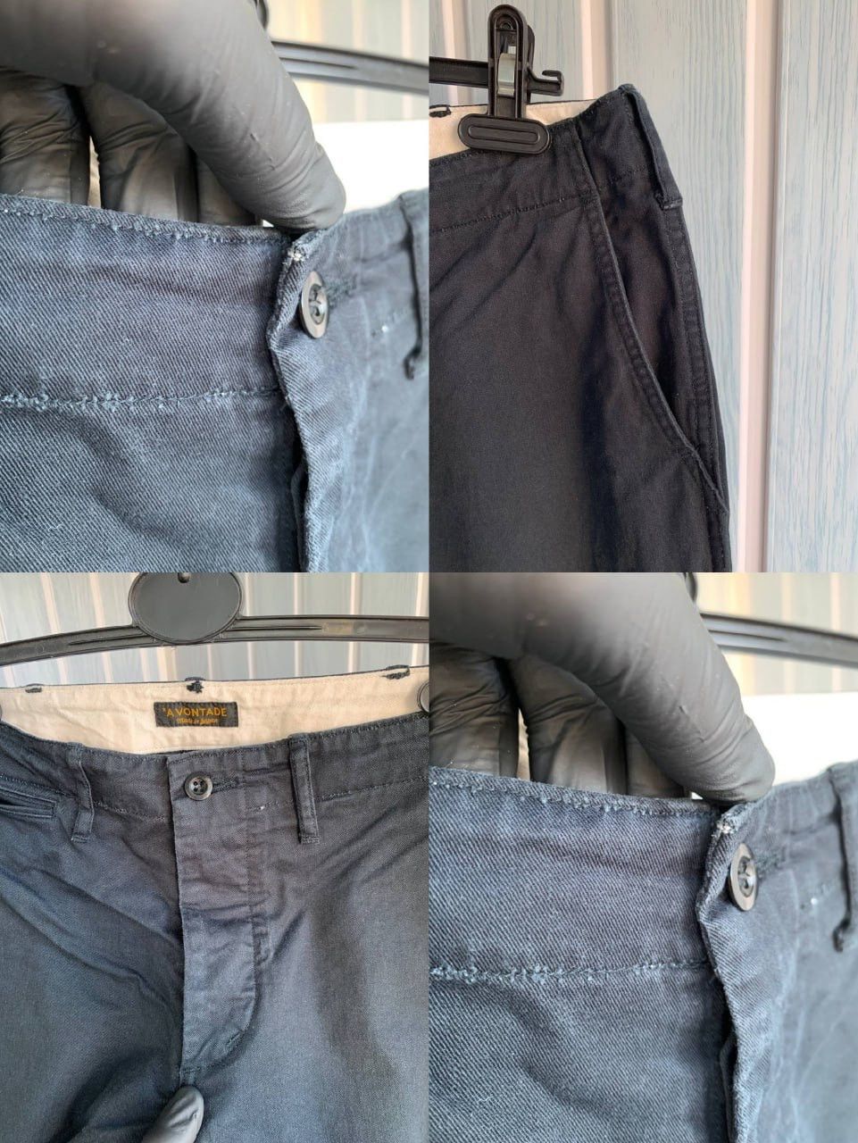 *A VONTADE × Japanese Brand A VONTADE Navy Sanforized Cotton By Drive On Track Trousers Size US 33 - 23 Thumbnail