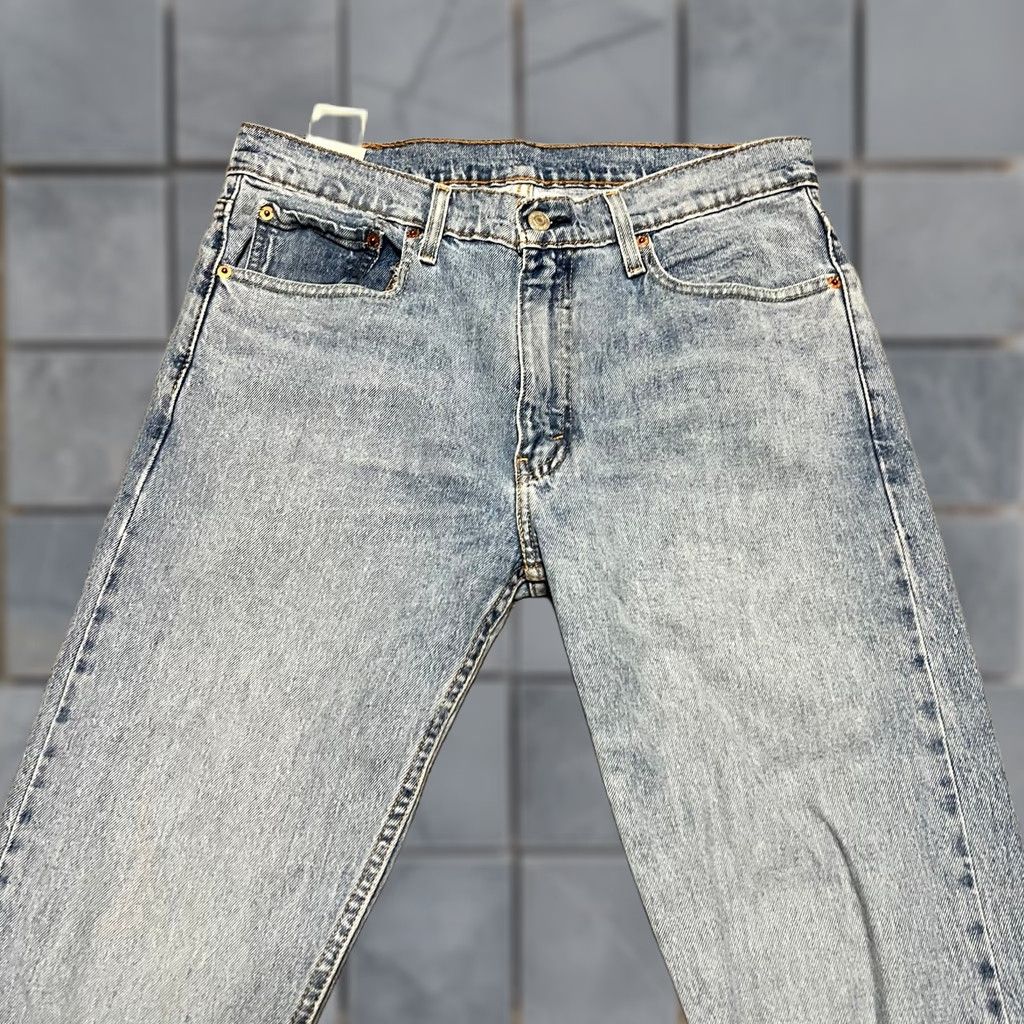 Levi's Levi's 512 Jeans Mens 33 x 34 Blue Tapered Leg Slim Fit Stretch Medium Wash Denim Mens Size US 33 - 1 Thumbnail