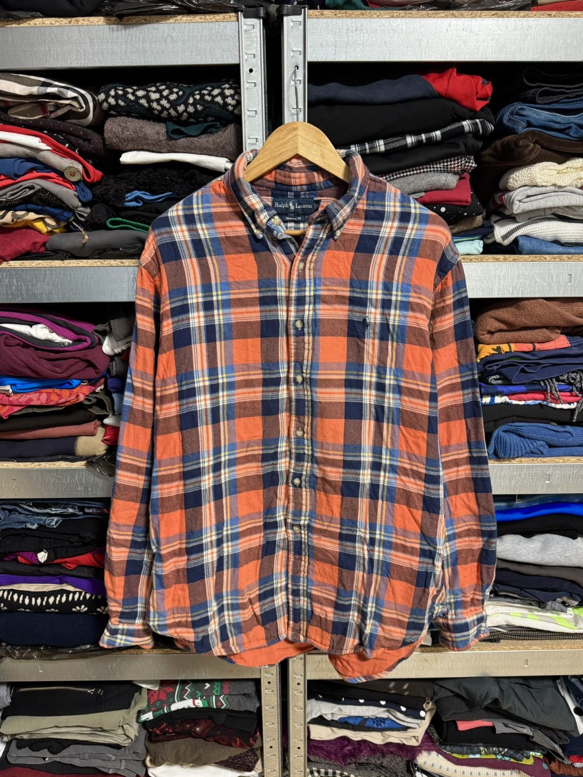 Polo Ralph Lauren Vintage Polo Ralph Lauren Flannel Button Up Shirt Checkered Size US XL / EU 56 / 4 - 1 Thumbnail