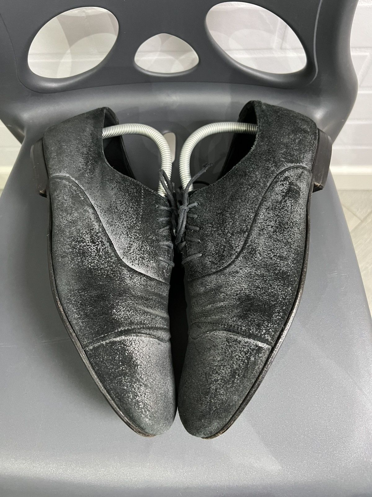 Dolce & Gabbana Dolce&Gabbana Suede Shoes Black/Gray Size 8 Size US 8 / EU 41 - 5 Thumbnail