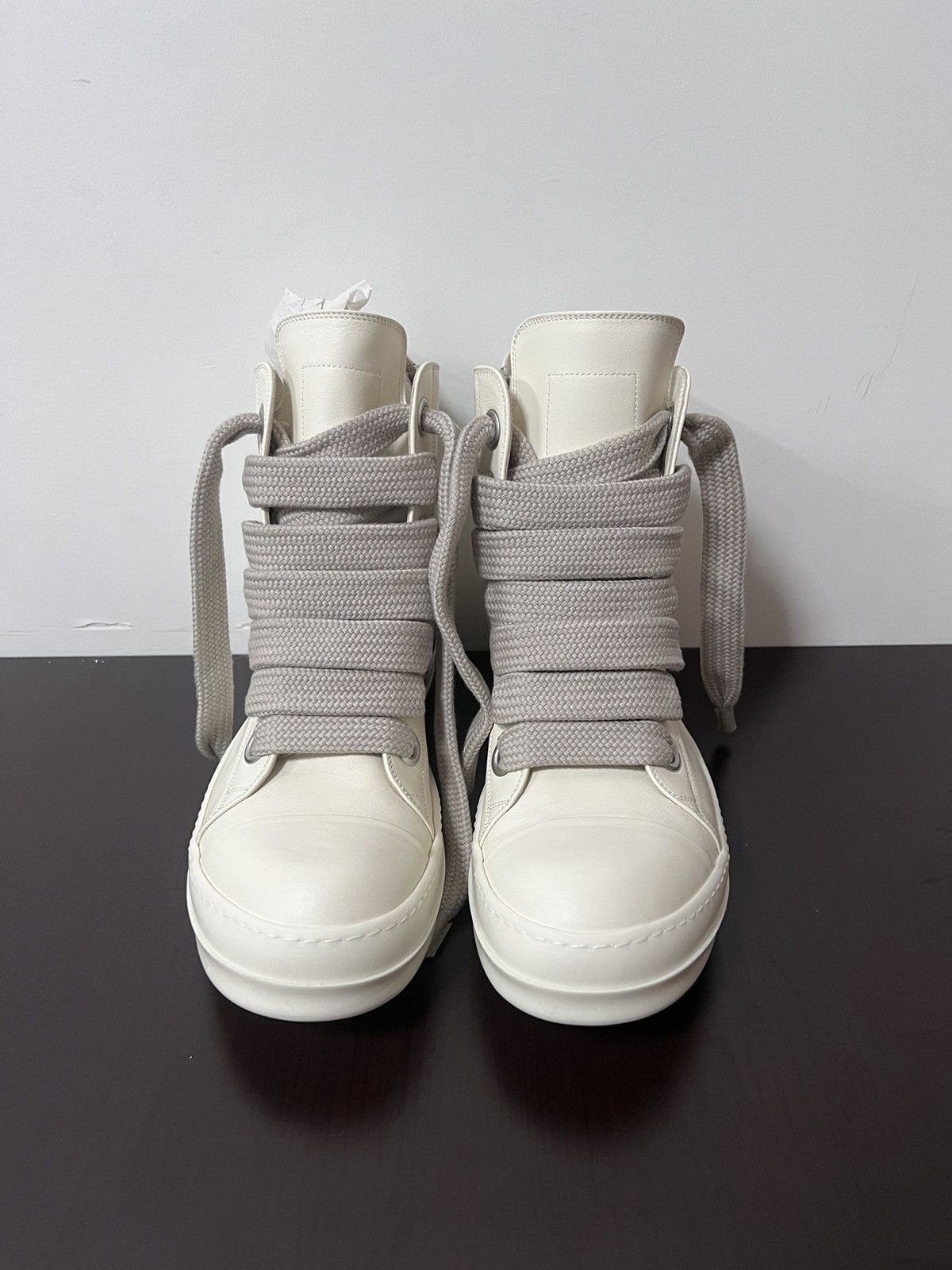 Rick Owens Rick Owens SS23 EDFU Leather Jumbo Laces Sneakers New 44 Size US 11 / EU 44 - 3 Thumbnail