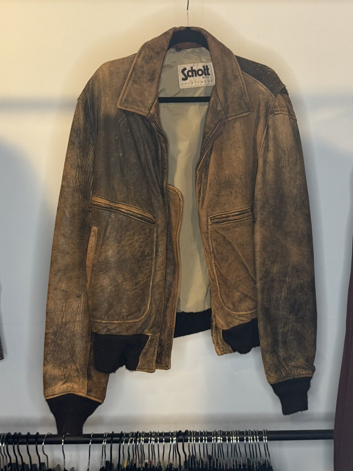 Schott Schott Vintage Bomber Size US M / EU 48-50 / 2 - 1 Thumbnail