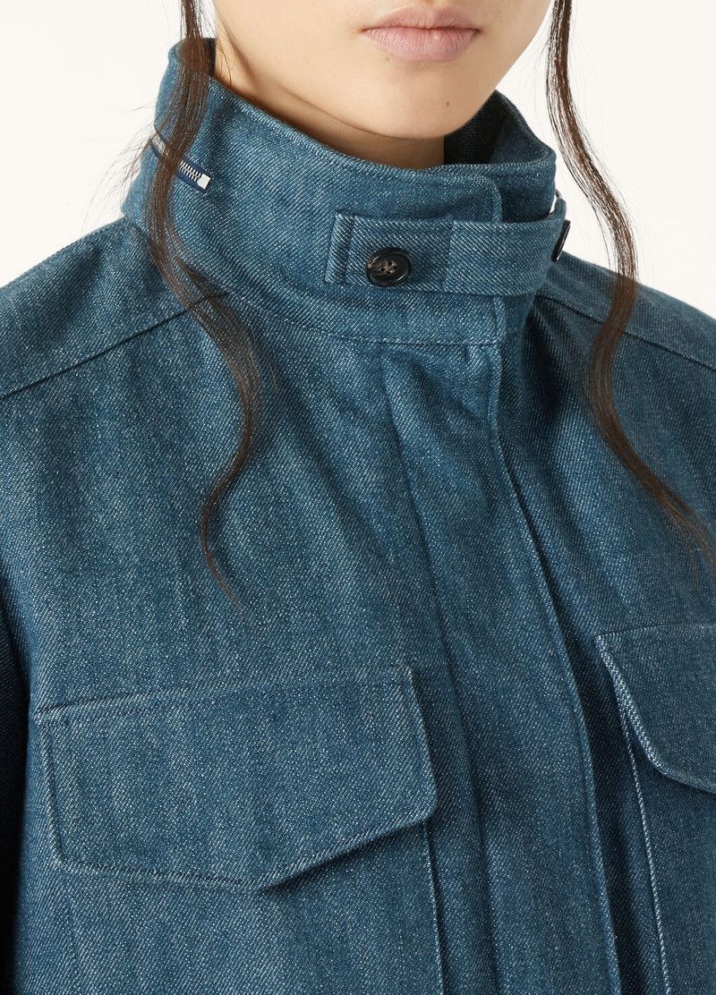 Loro Piana o1srvl11e0526 FAP2842 Traveler Mini Field Jacket in Blue Size M / US 6-8 / IT 42-44 - 3 Thumbnail