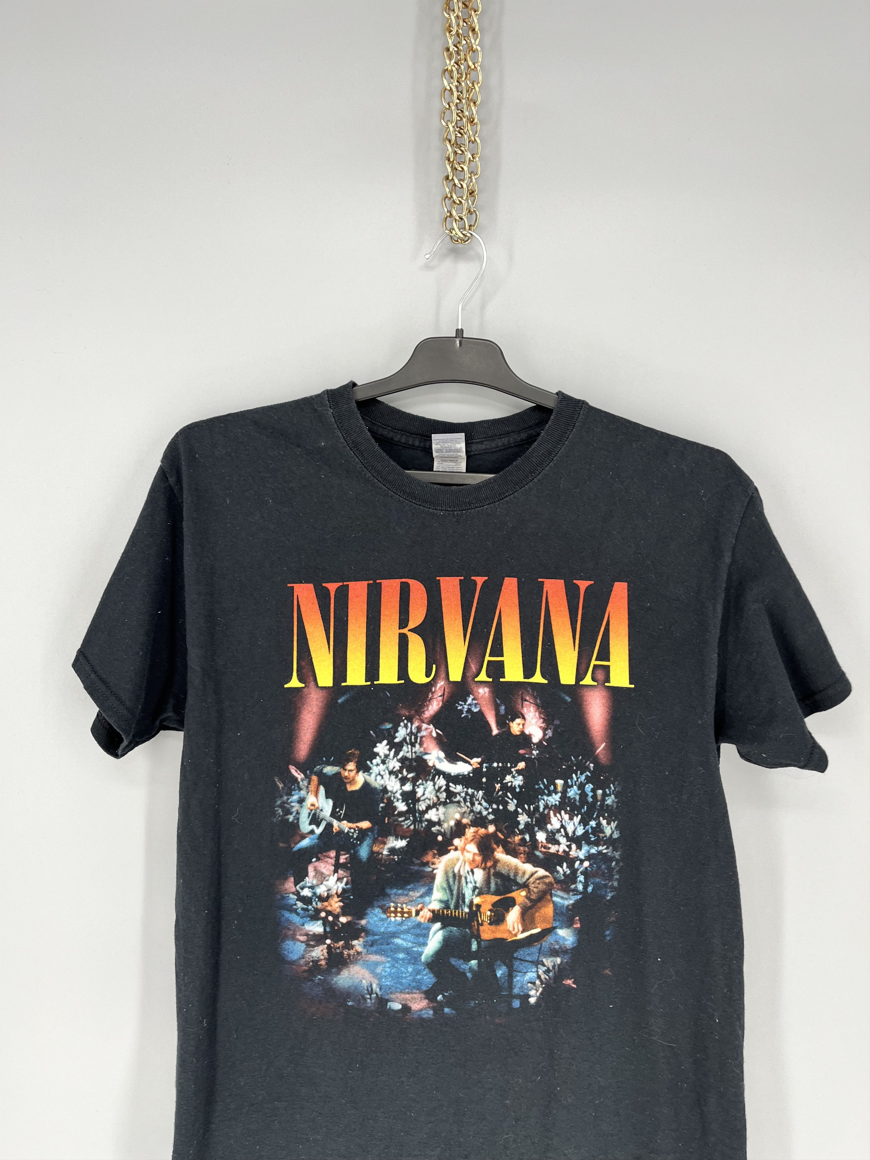 Band Tees × Vintage Vintage Y2K Nirvana Kurt Cobain Tee Print Band Tour Rock Size US M / EU 48-50 / 2 - 6 Thumbnail
