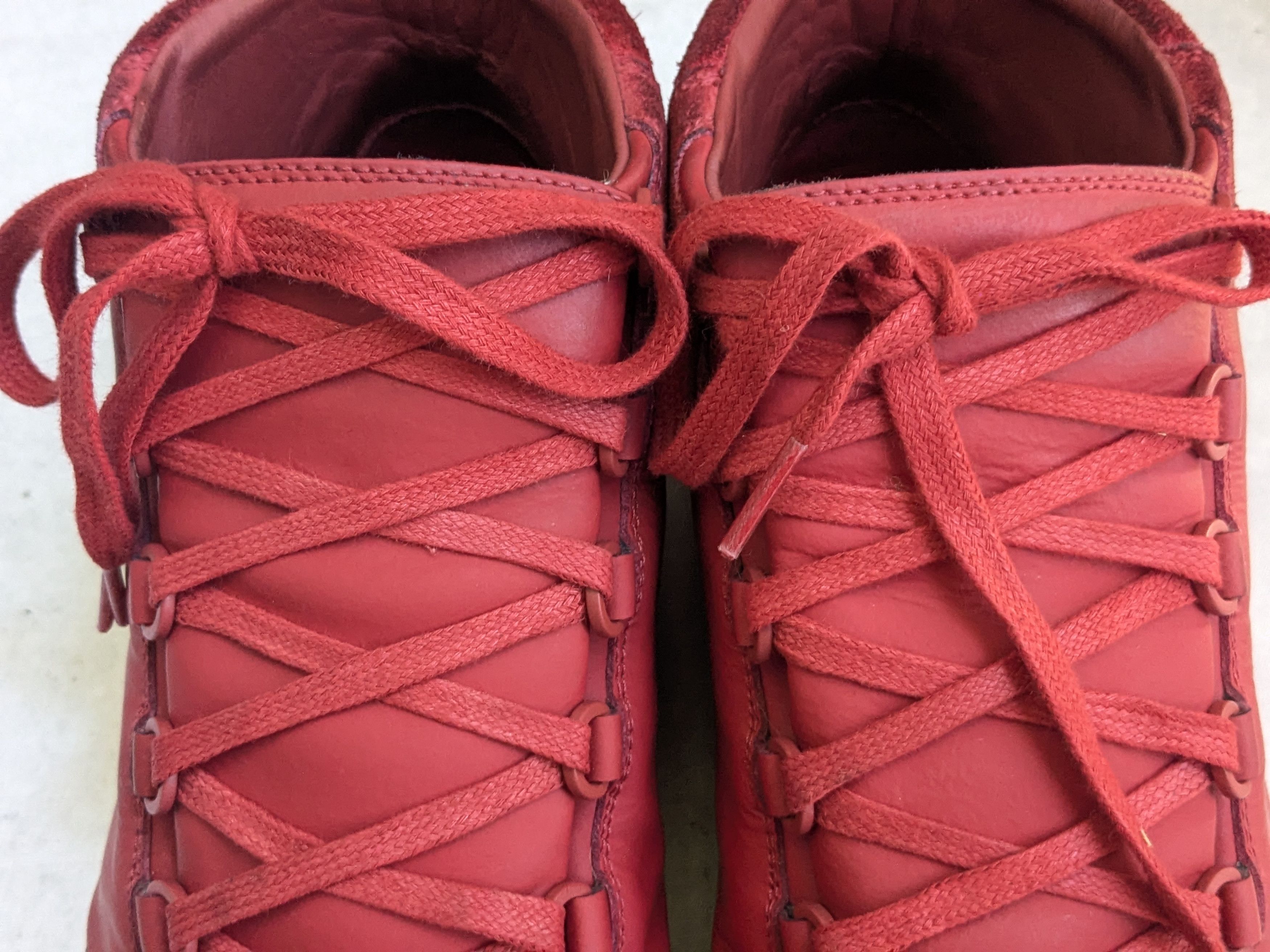 Balenciaga Balenciaga Arena Sneakers Red 10 High Tops Leather Size US 10 / EU 43 - 5 Thumbnail