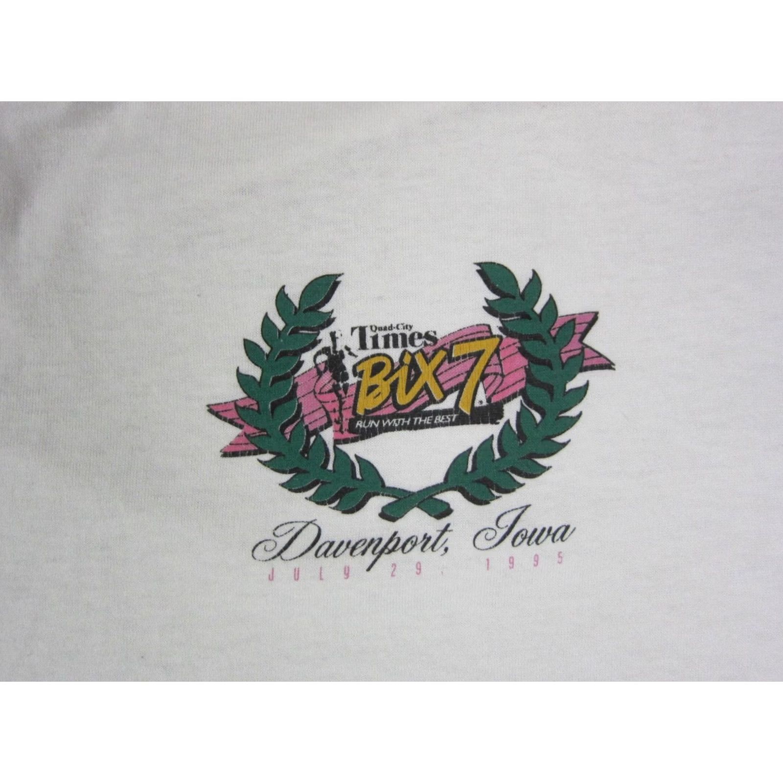 Vintage Vintage Murina's Best Quad City Times Shirt Mens XL White Bix 7 Davenport Marathon Size US XL / EU 56 / 4 - 2 Thumbnail