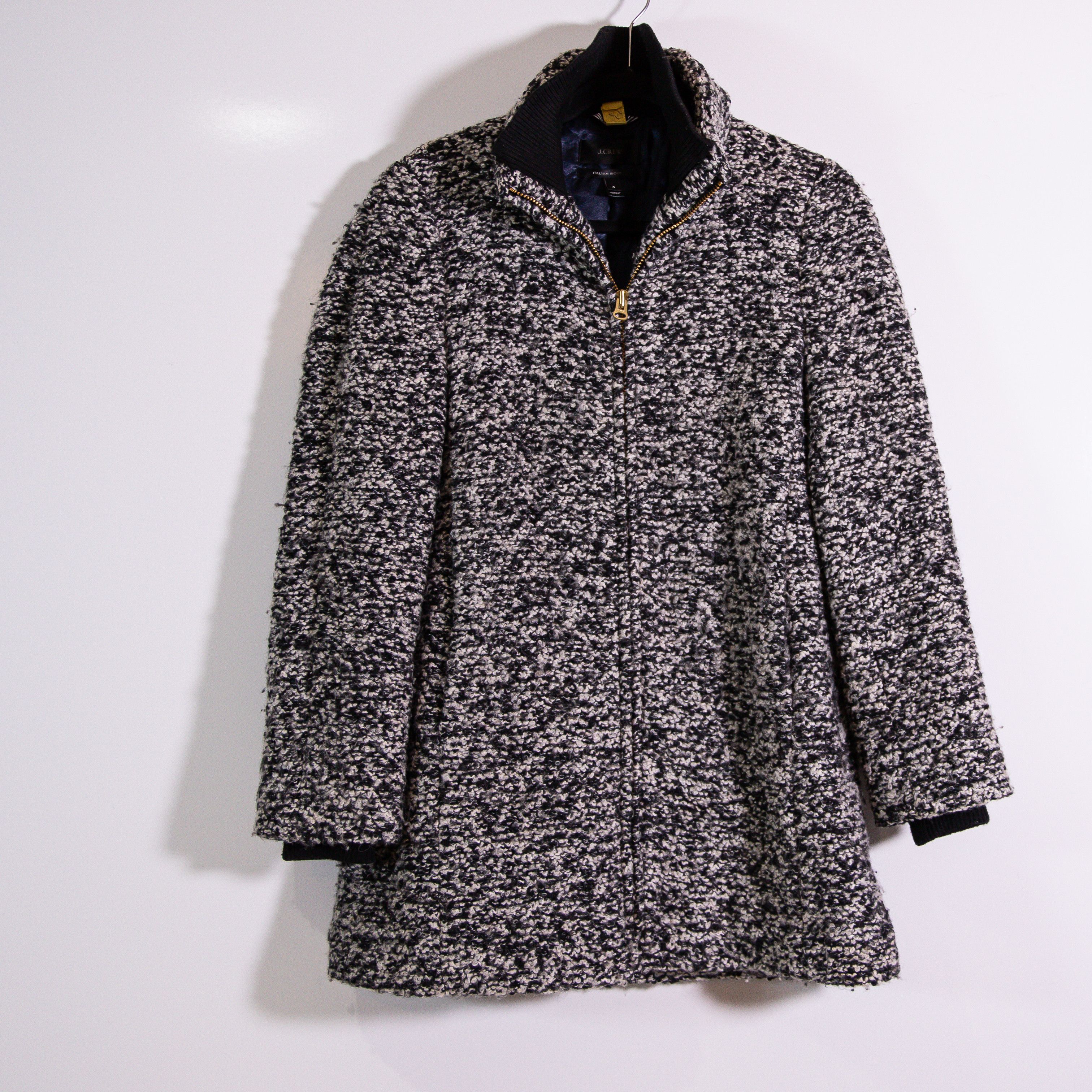 J.Crew J. Crew Women's Lodge Wool Blend Boucle Size S / US 4 / IT 40 - 1 Thumbnail