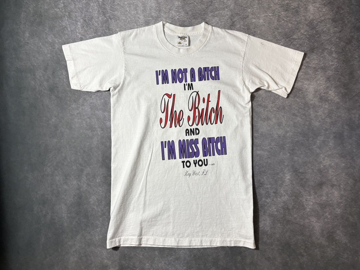 Vintage Y2K "Miss Bitch" Tee Misprint Ironic Joke Diva Vintage Brat Size US S / EU 44-46 / 1 - 12 Thumbnail