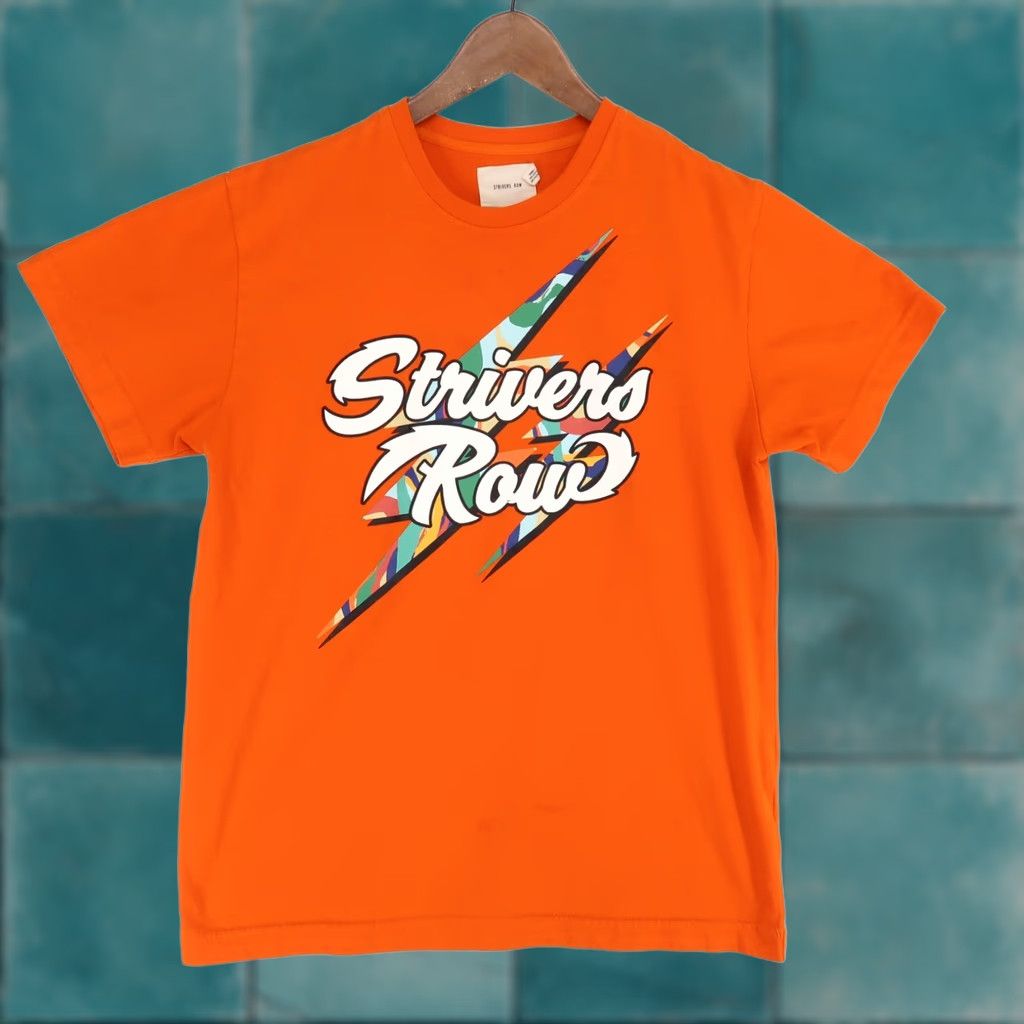 Vintage Strivers Row T Shirt Mens M Orange Graphic Short Sleeve Crew Neck Lightning Size US M / EU 48-50 / 2 - 1 Thumbnail