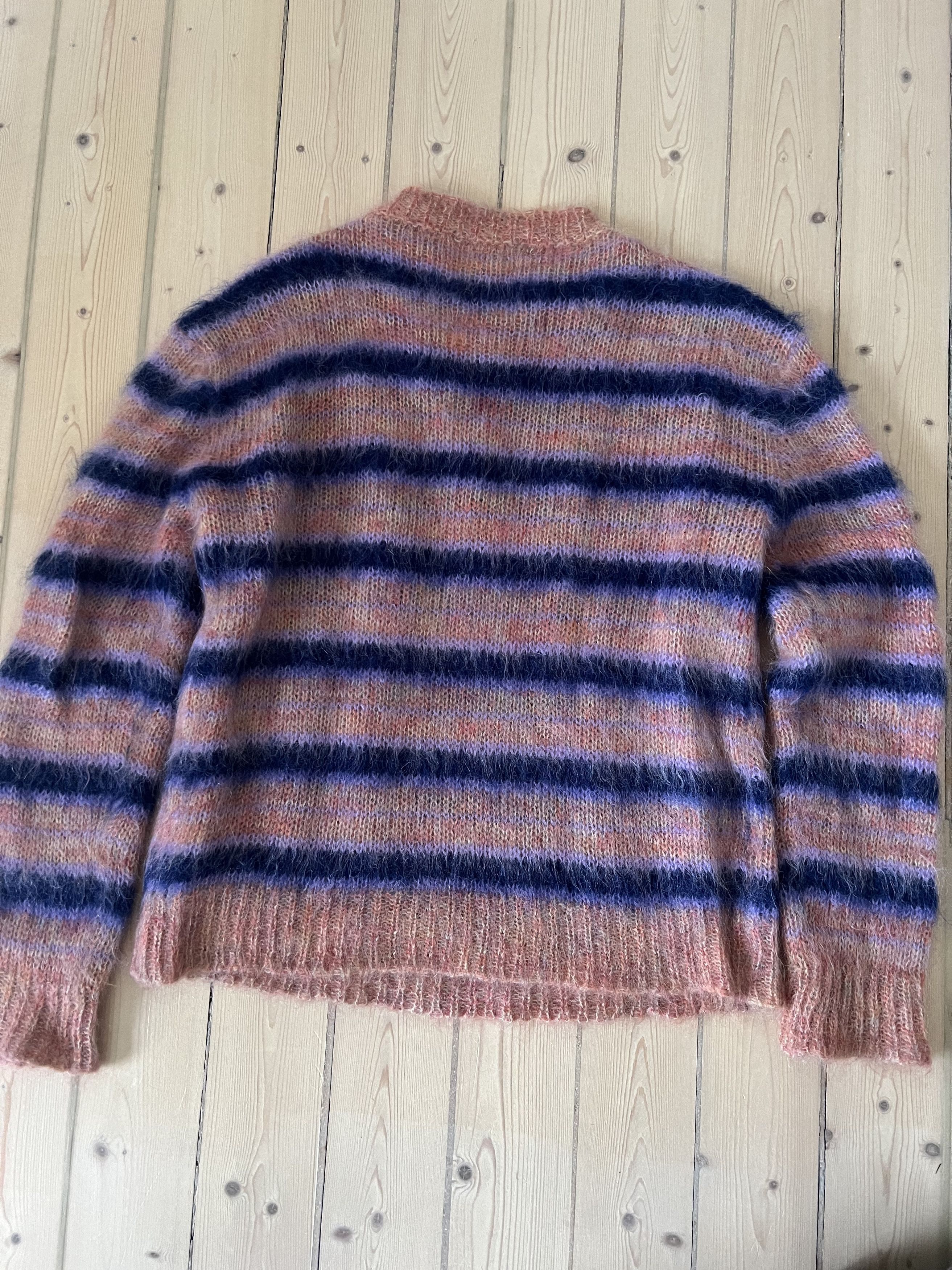 Marni Marni Rare Fuzzy Wuzzy Striped Mohair Sweater Size US S / EU 44-46 / 1 - 2 Thumbnail
