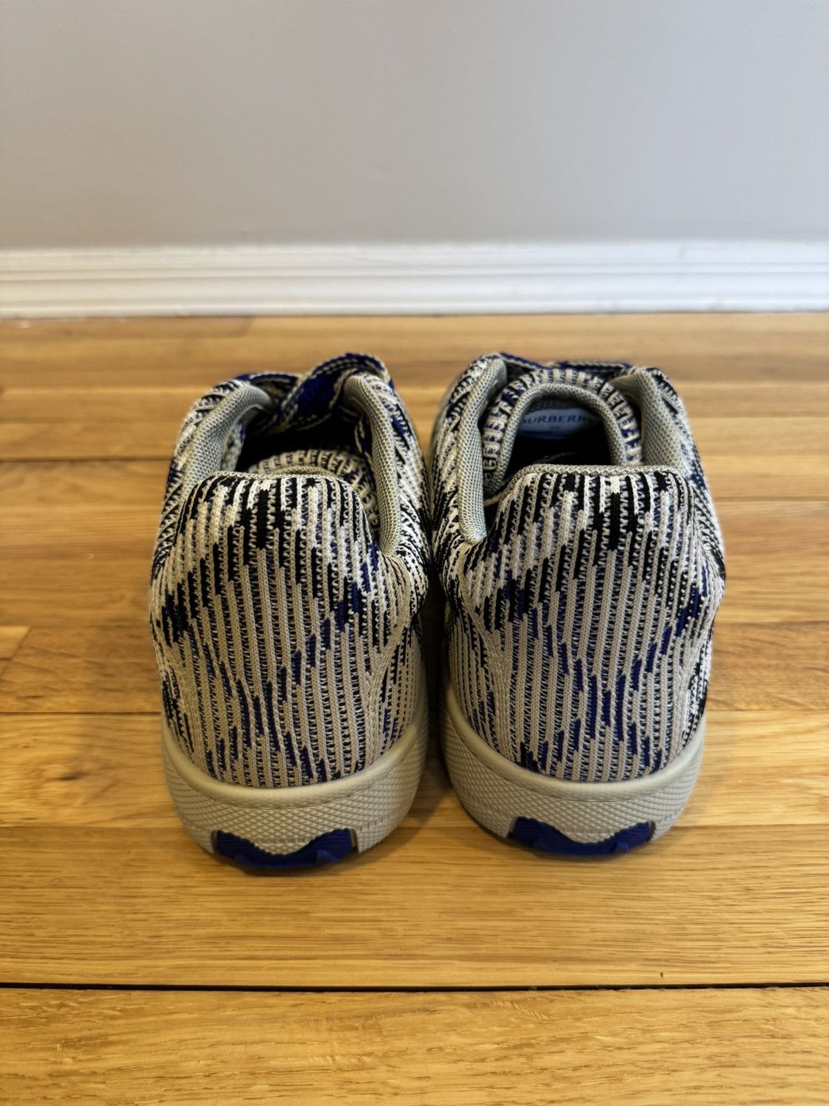 Burberry Burberry Men's "Box Knit" Canvas IP Check Low Top Sneakers Size US 12 / EU 45 - 7 Thumbnail