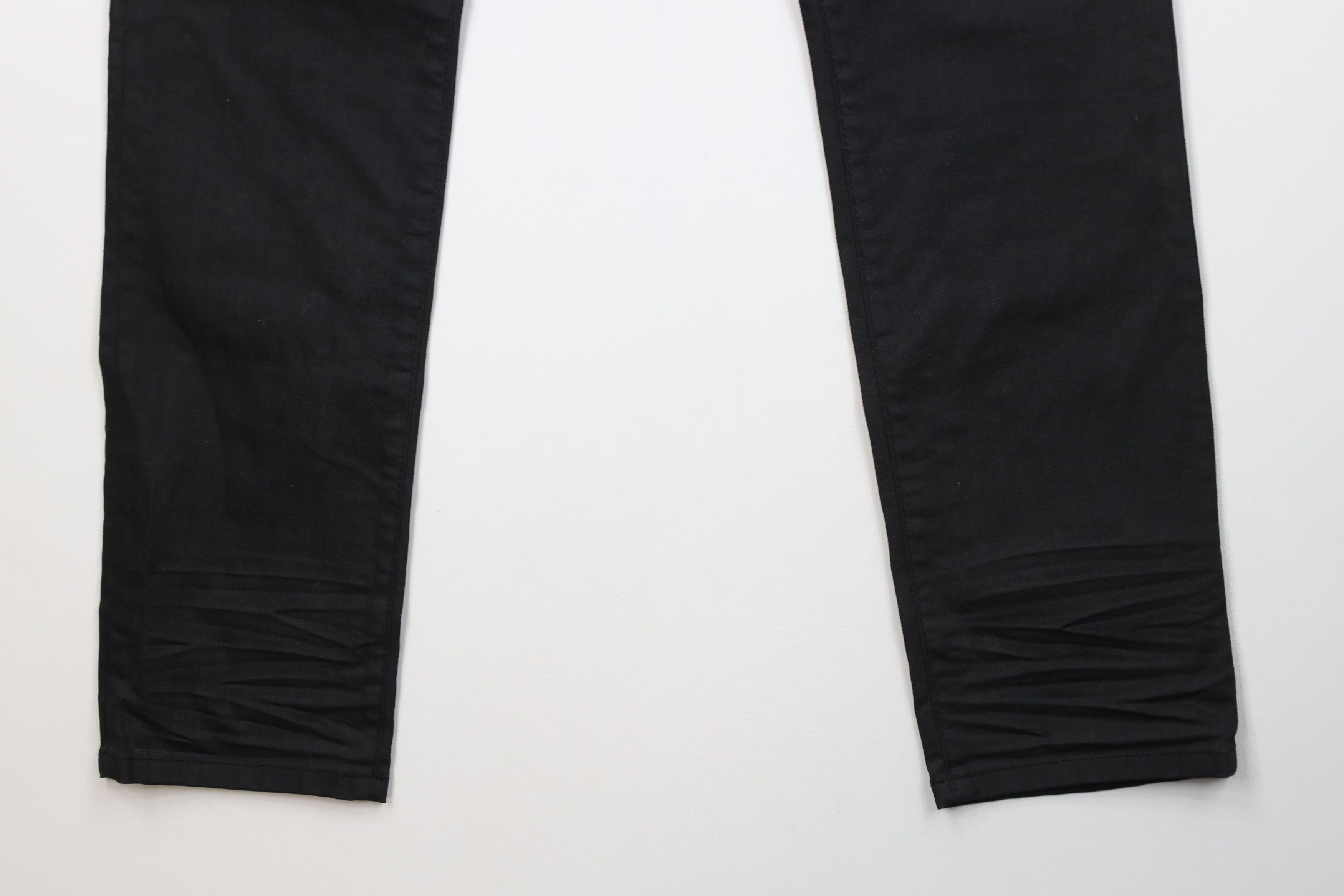 Express Express Alec Waxed Cotton Super Skinny Fit Denim Jeans Black Size US 34 / EU 50 - 5 Thumbnail