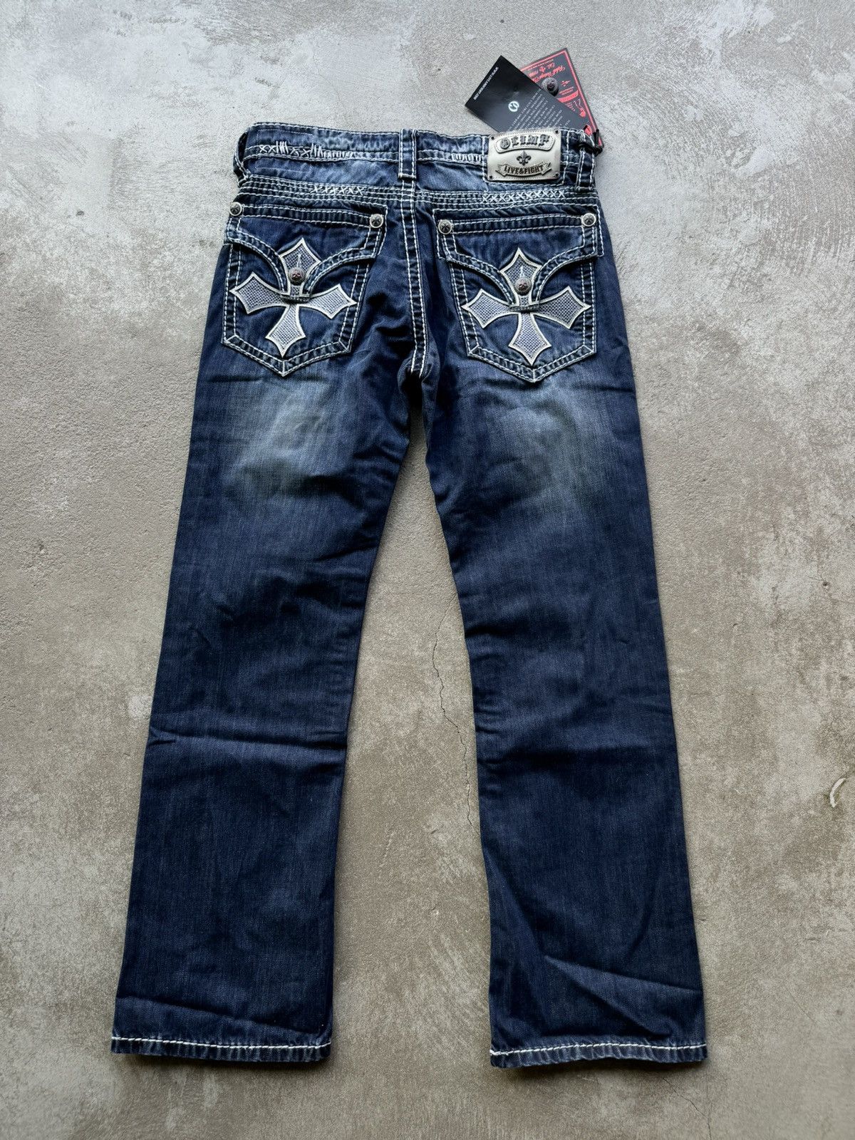 Christian Audigier × Ed Hardy × Vintage Live&Fight Co. Drip Cross