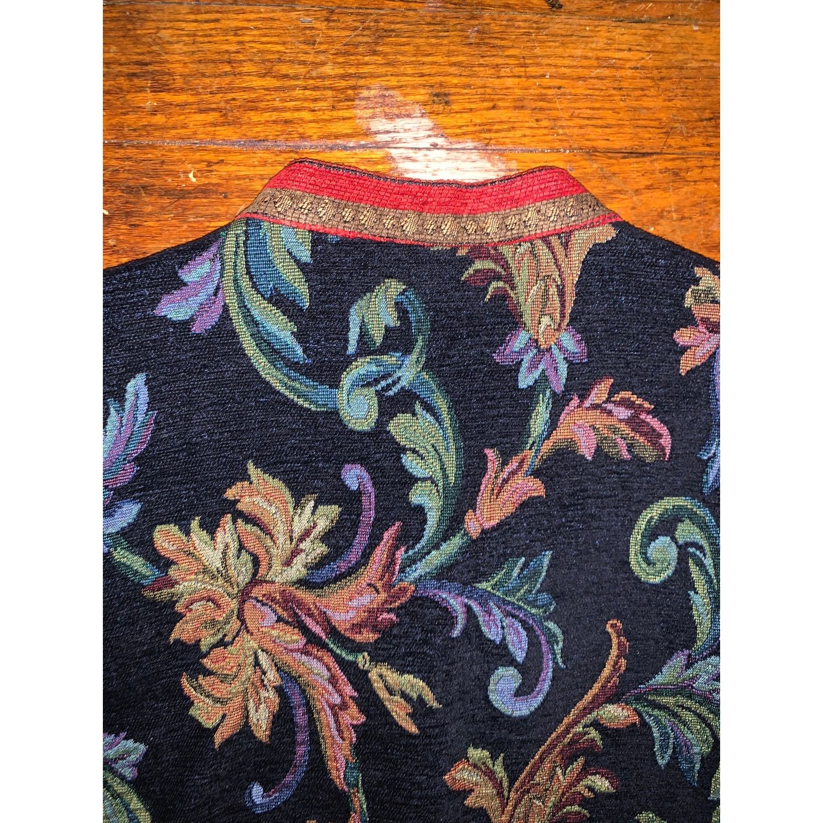 Other × Vintage Sag Harbor Tapestry Brocade Floral Jacket Boho Blazer 10 Size L / US 10 / IT 46 - 11 Thumbnail
