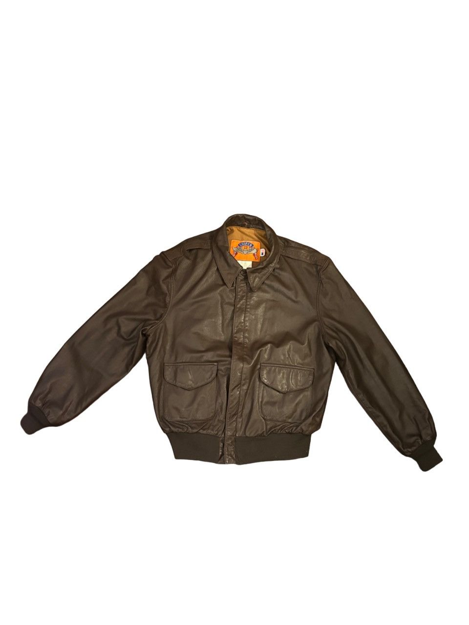 image of 80's Vintage Cooper Type A2 Leather Jacket in Brown, Men's (Size Large)
