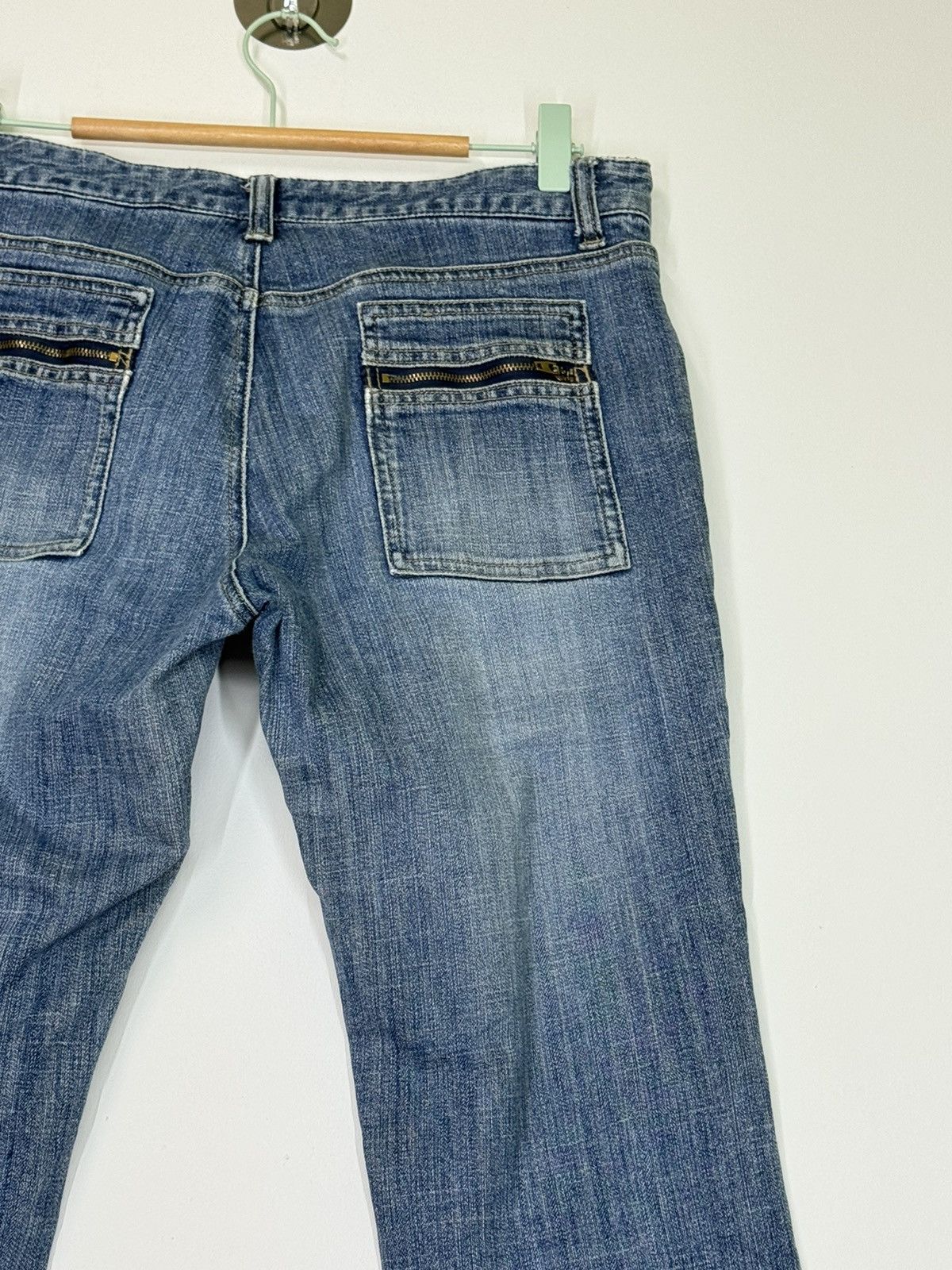 Hysteric Glamour × If Six Was Nine × Japanese Brand FLARE ORIRIN BUSH PANT BOOT CUT DISTRESSED DENIM Size US 30 / EU 46 - 12 Thumbnail
