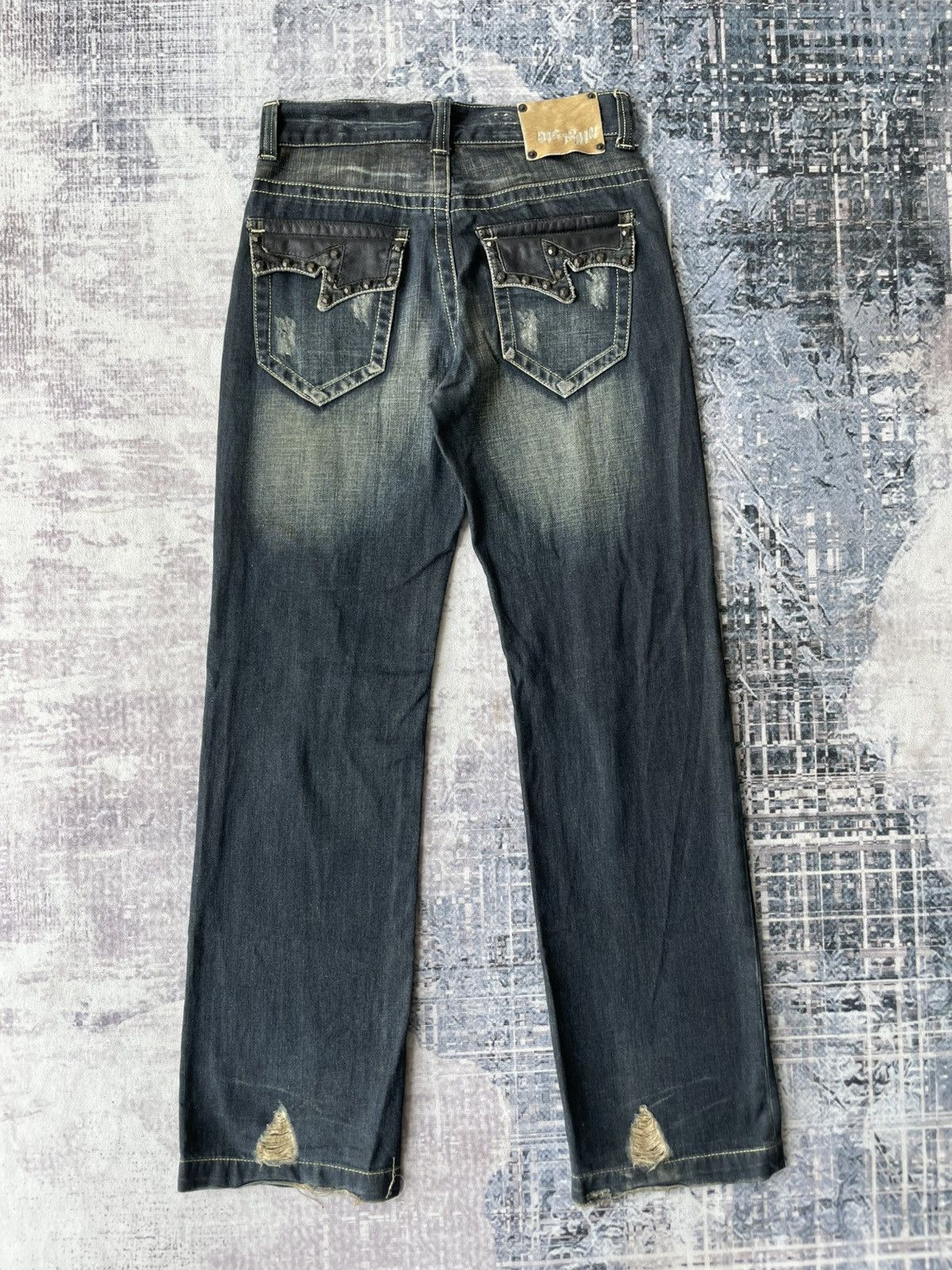 Japanese Brand × Tornado Mart × semanticdesign Big Train Studed Tornado Mart Style Jeans Size US 30 / EU 46 - 2 Thumbnail