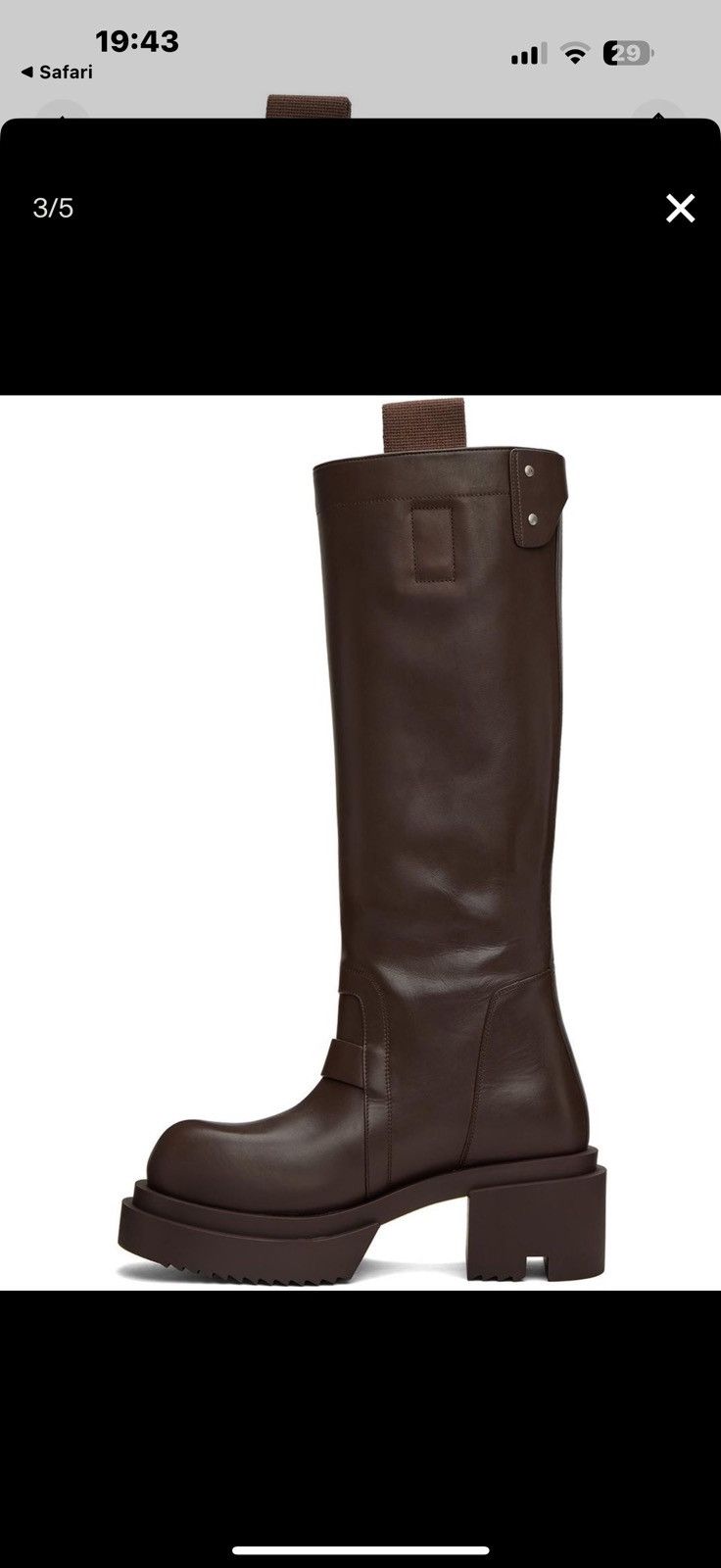 Rick Owens Rick owens ss25 Pull on Bogun boots Size US 7 / IT 37 - 9 Thumbnail