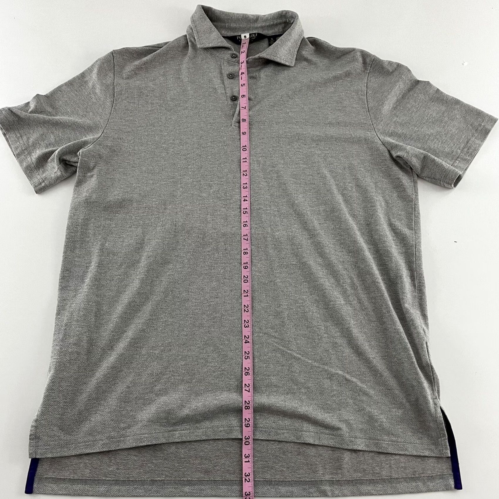 Vintage Polo Golf Polo Shirt Herringbone Short Sleeve Mens XL Cotton Blend Tan Brown Size US XL / EU 56 / 4 - 5 Thumbnail