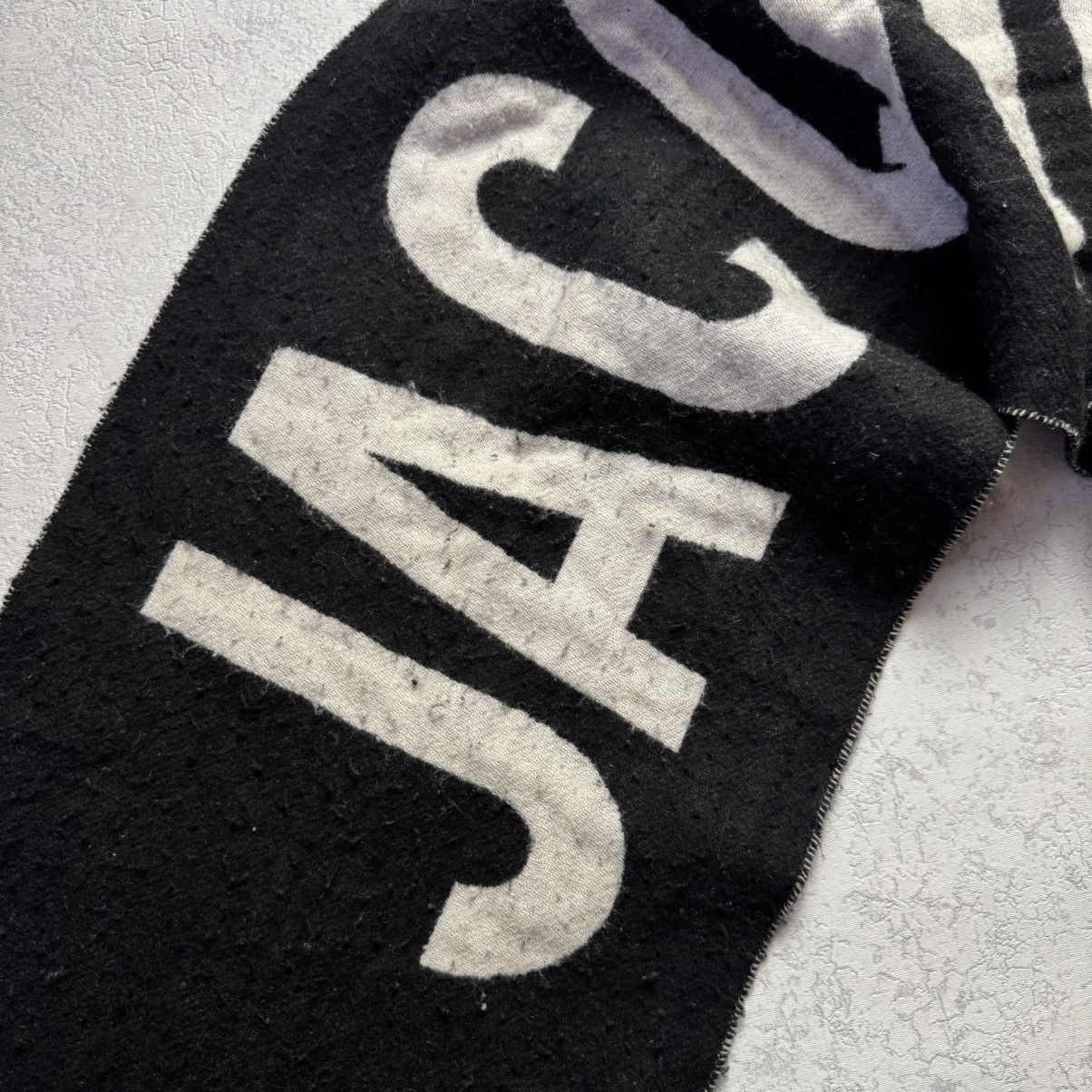 Jacquemus Jacquemus Logo Lana Virgin Wool Scarf Black Size ONE SIZE - 5 Thumbnail