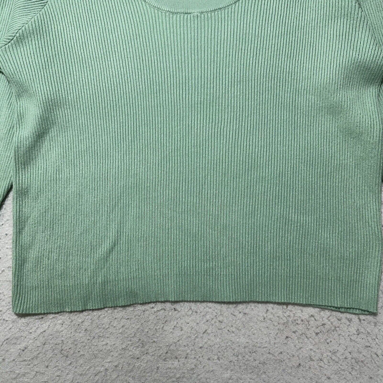 Other Ophelia Roe 2X Scoop Neck Ribbed Stretch Pullover Sweater Size XXL / US 16-18 / IT 52-54 - 7 Thumbnail