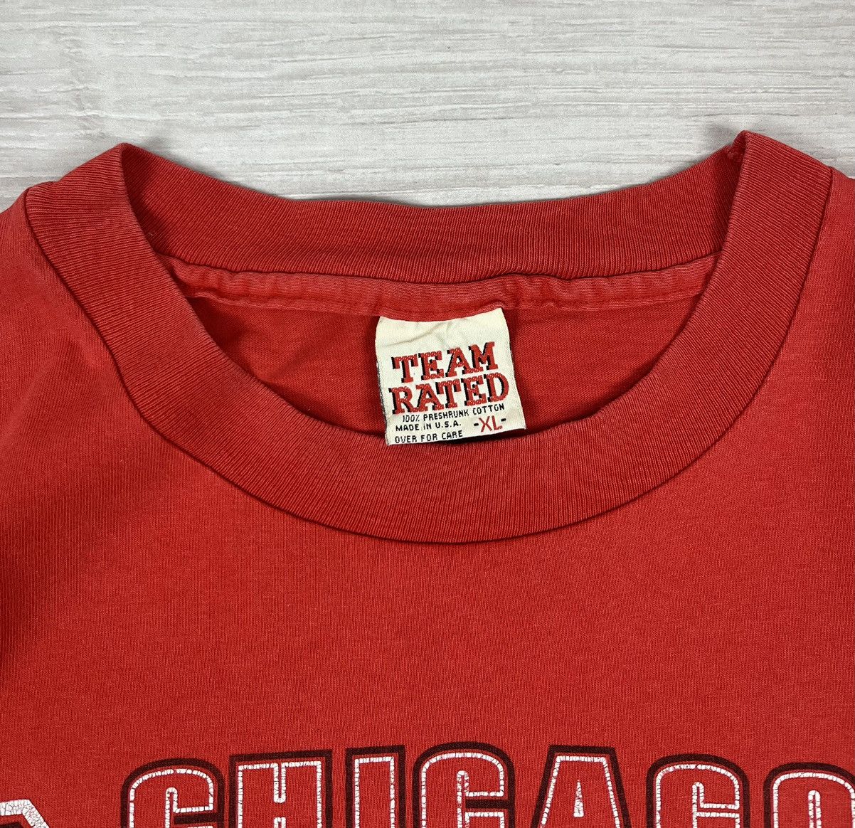 NBA Chicago Bulls NBA Vintage 1992 Red T Shirt XL Size US XL / EU 56 / 4 - 8 Thumbnail