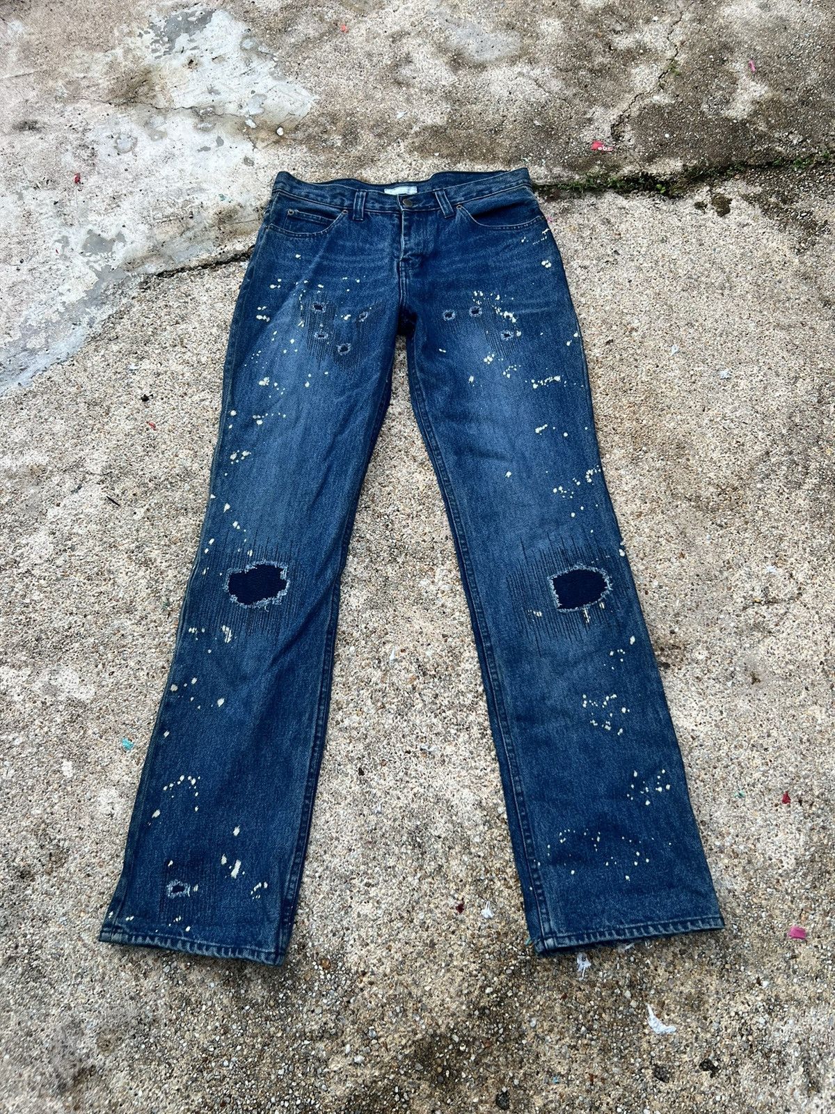 Number (N)ine Rare Number Nine Distressed Design Denim Size US 30 / EU 46 - 1 Thumbnail