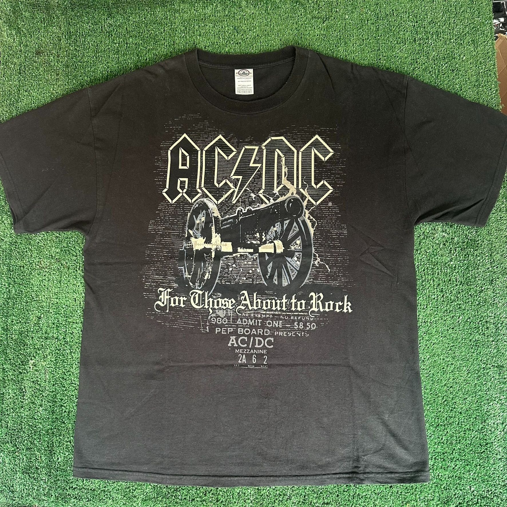 AC/DC Vintage Y2K AC/DC Band T-Shirt For Those About To Rock Tee Size US XL / EU 56 / 4 - 1 Thumbnail