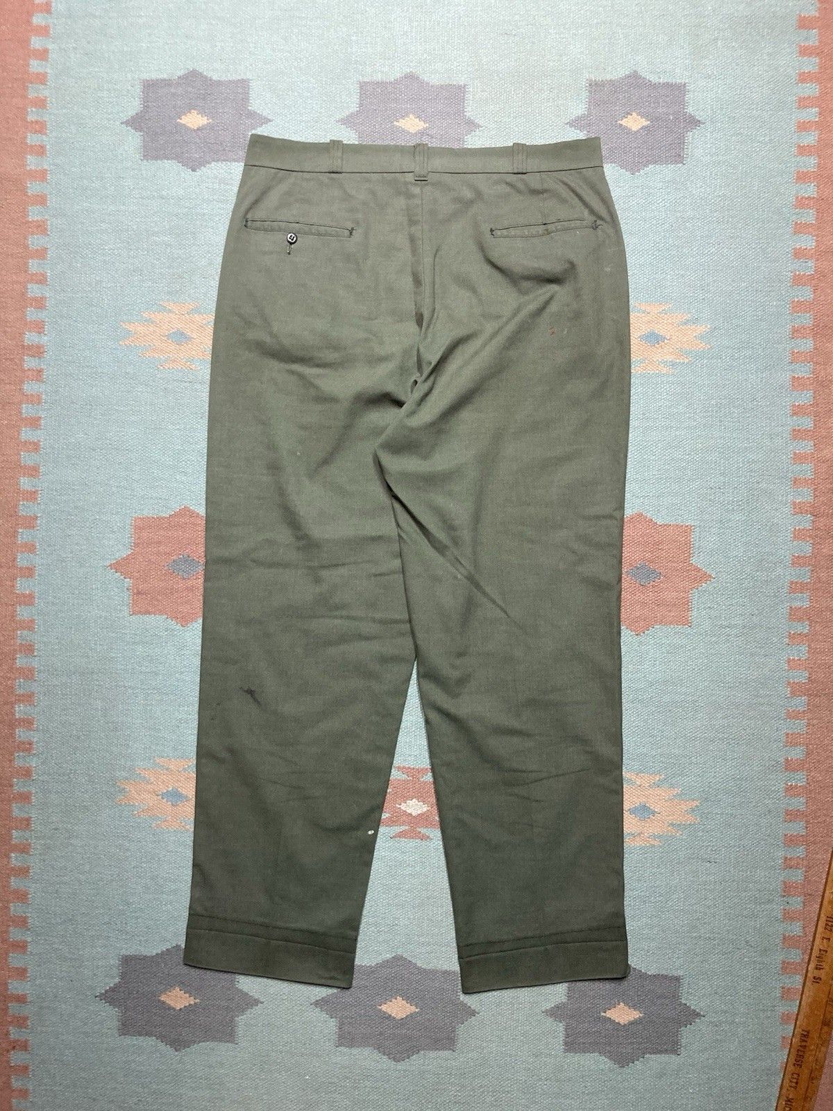 Sears × Vintage 70s work pants chino twill sears workwear wide talon 35x30 Size US 35 - 7 Thumbnail