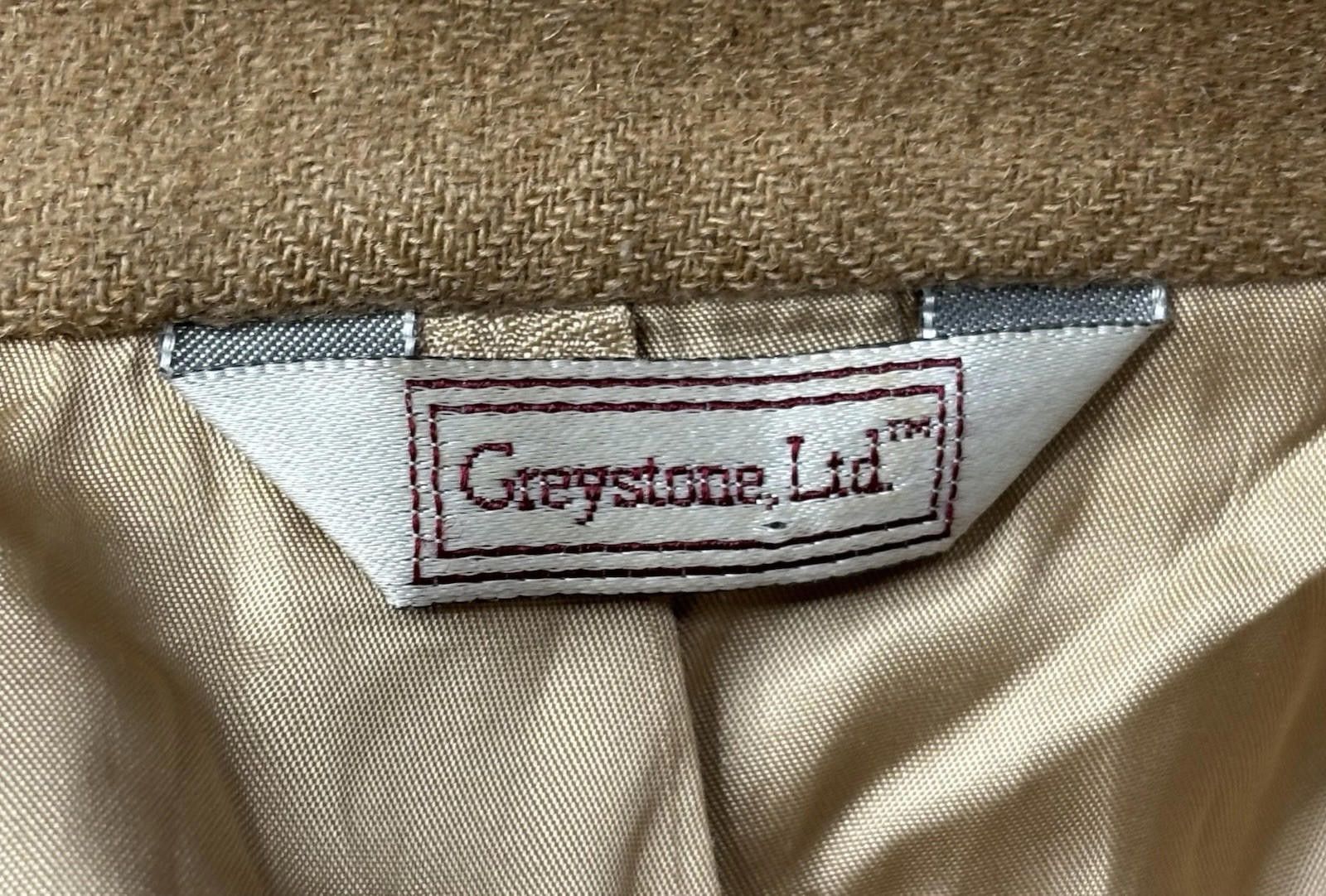 Other Greystone Ltd Blazer Jacket Men's 44 100% Camel Hair Tan VTG Size 44R - 2 Thumbnail