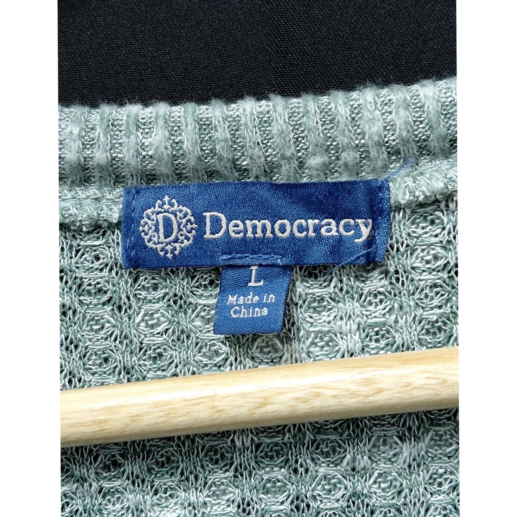 Vintage Democracy Twist Front Knit Top Gray Long Sleeve L Women Regular Size Shirt Blouse Casual Size L / US 10 / IT 46 - 4 Thumbnail