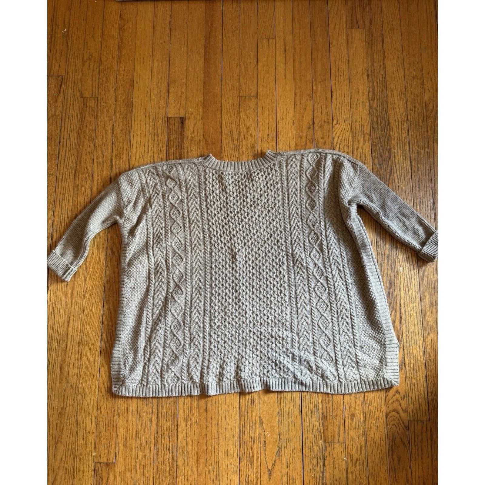 Anthropologie Anthropologie ZOA boxy oversized sweater Size Medium Oatmeal Size M / US 6-8 / IT 42-44 - 8 Thumbnail