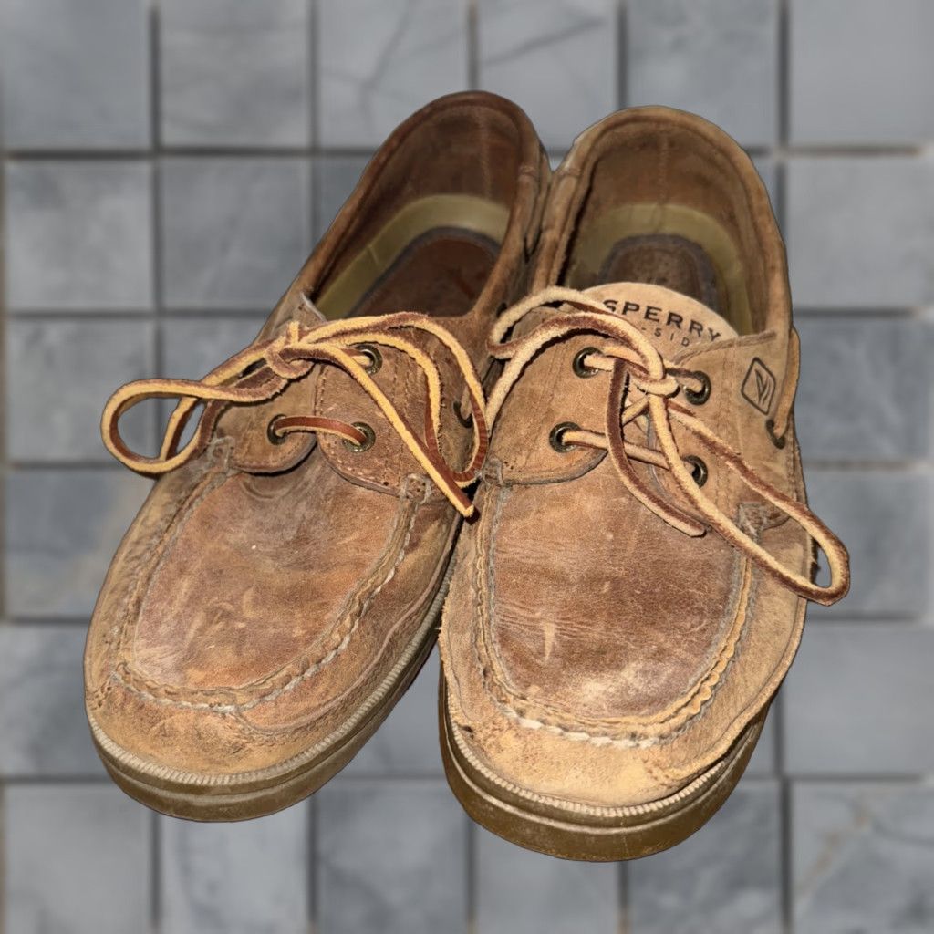 Sperry Sperry Top Sider Boat Shoes Men 10.5 Brown Leather Casual Top Sider Boat Shoe Size US L / EU 52-54 / 3 - 1 Thumbnail