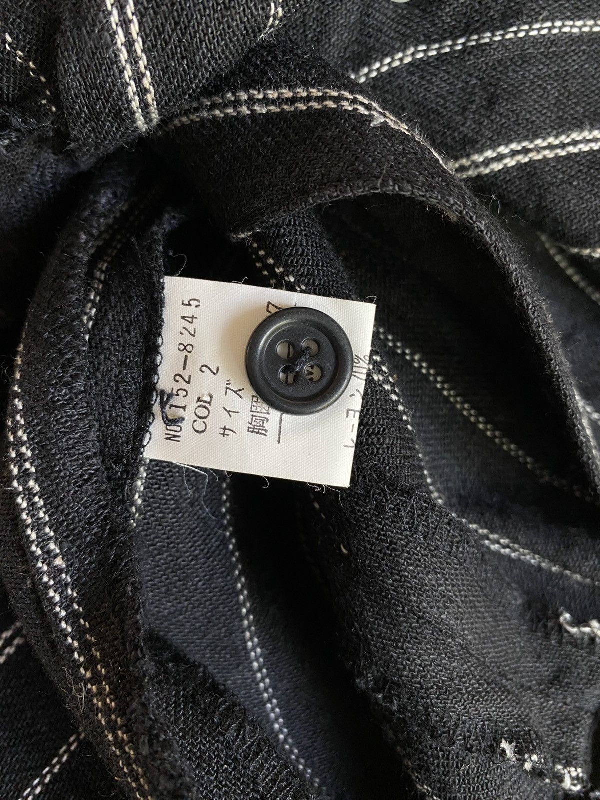 Japanese Brand Pinstripe V-neck Blazer Size XS / US 0-2 / IT 36-38 - 7 Thumbnail