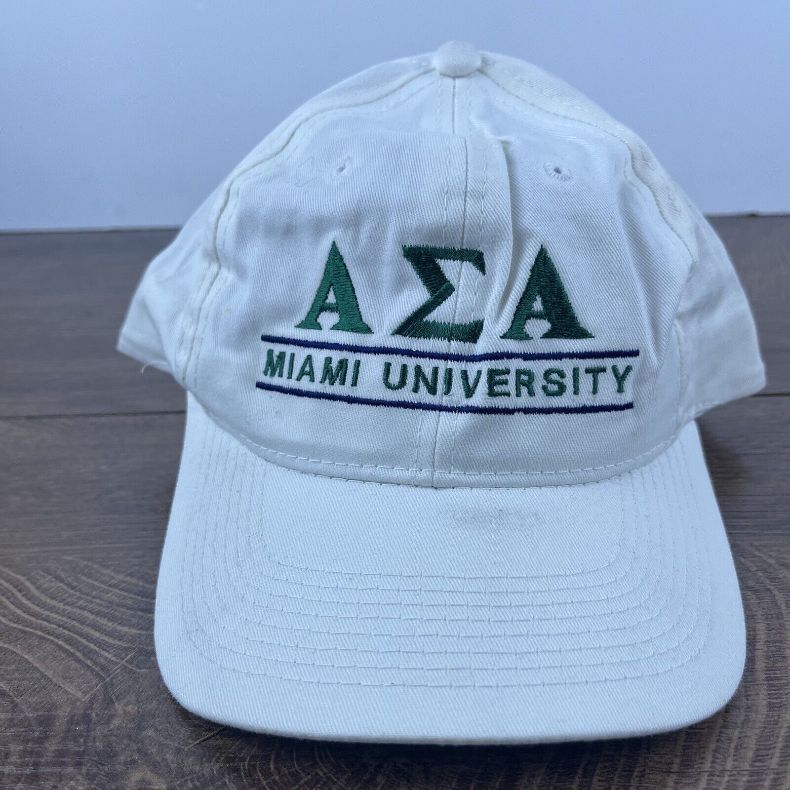 Other Miami University Hat AEA AZA Hat White Hat Adjustable White Size ONE SIZE - 1 Thumbnail