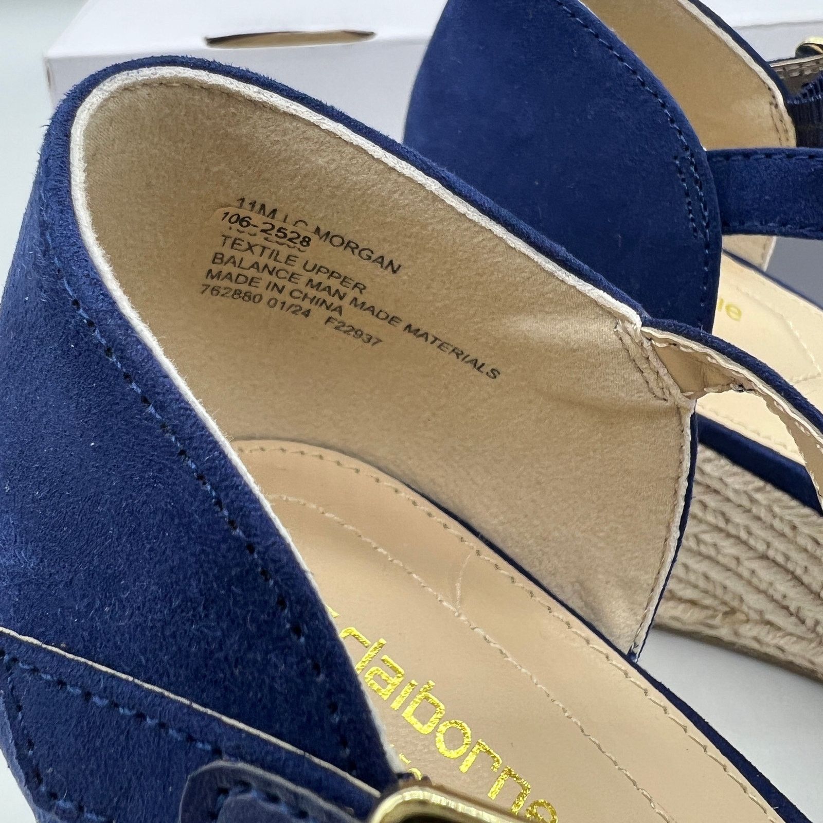 Other Liz Claiborne Morgan Women's Wedge Heels Blue Navy Size 11M Size US 11 / IT 41 - 3 Thumbnail