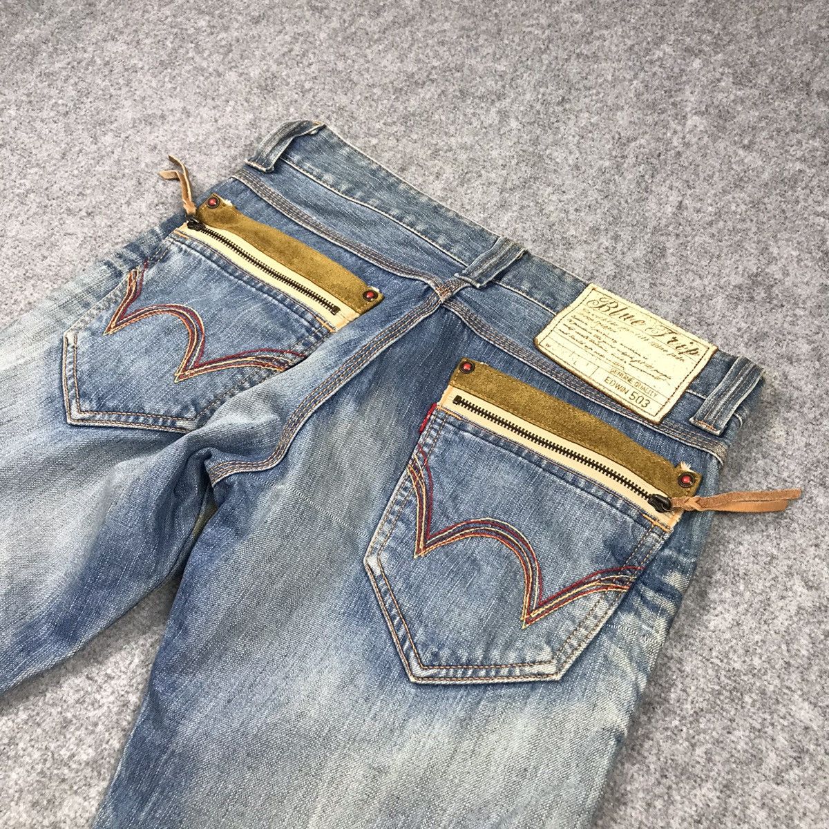 Edwin × Japanese Brand BLUE TRIP EDWIN 503 BOOTCUT FLARE JEANS DENIM PANTS 132 Size US 30 / EU 46 - 13 Thumbnail