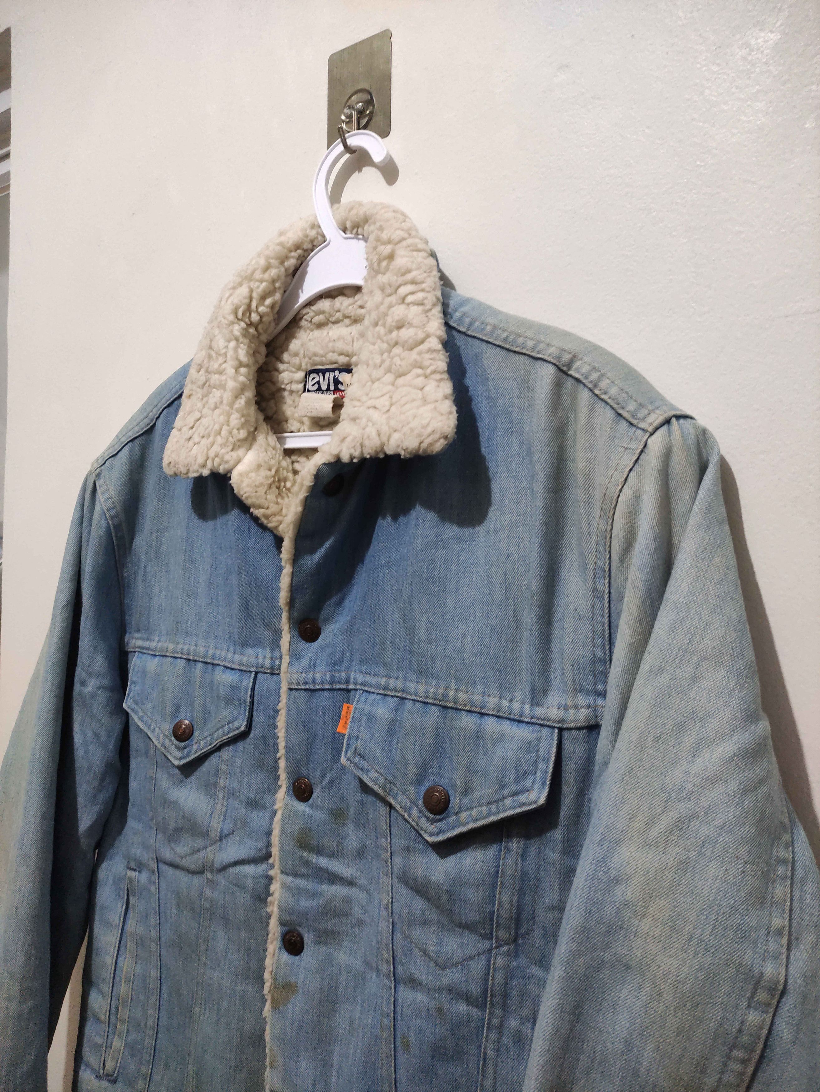 Levi's Vintage 1970's Levis Sherpa Lined Trucker Jacket Size US S / EU 44-46 / 1 - 7 Thumbnail