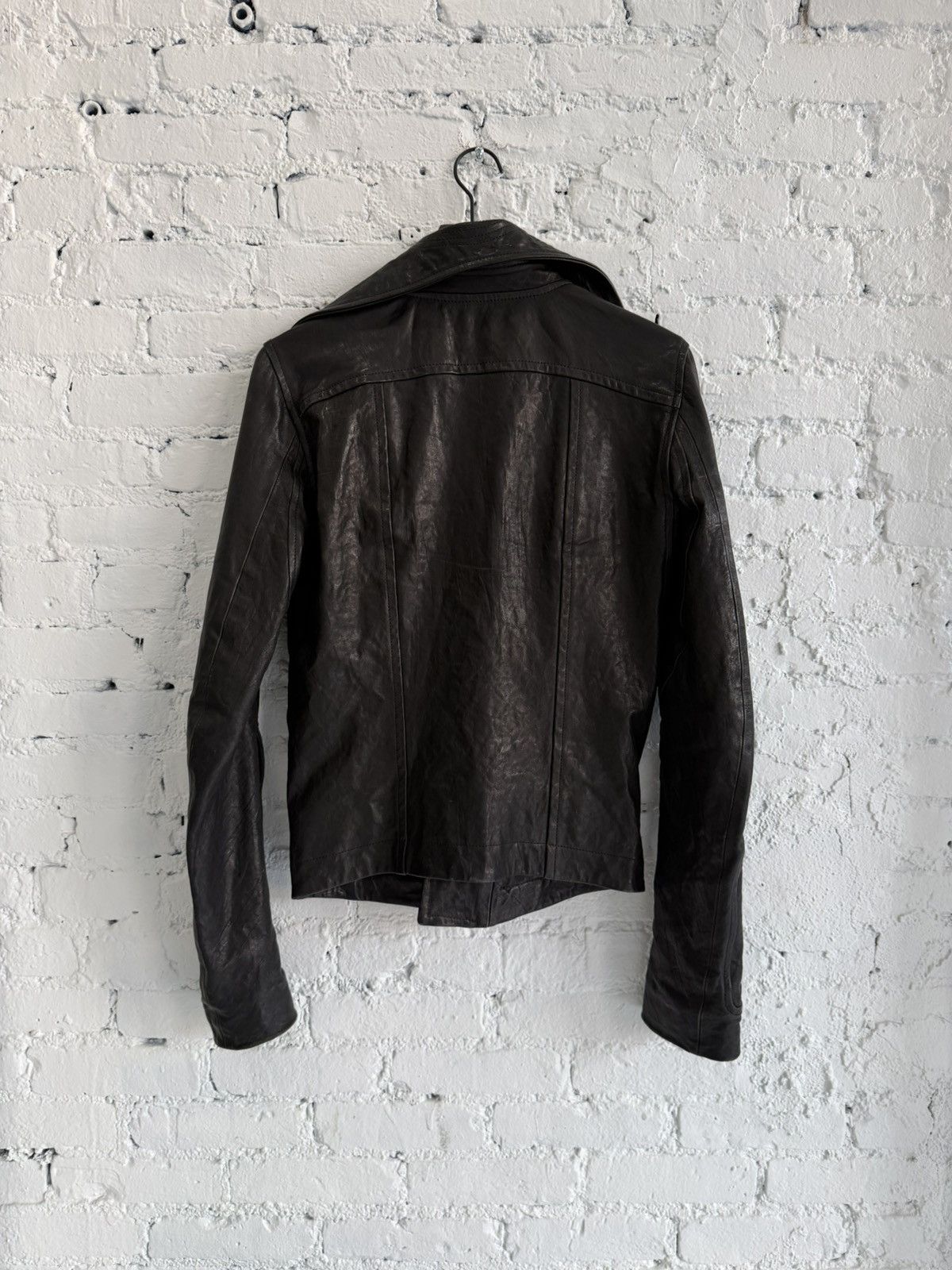 Rick Owens 2009 RICK OWENS ‘CRUST’ LEATHER JACKET Size US XS / EU 42 / 0 - 4 Thumbnail