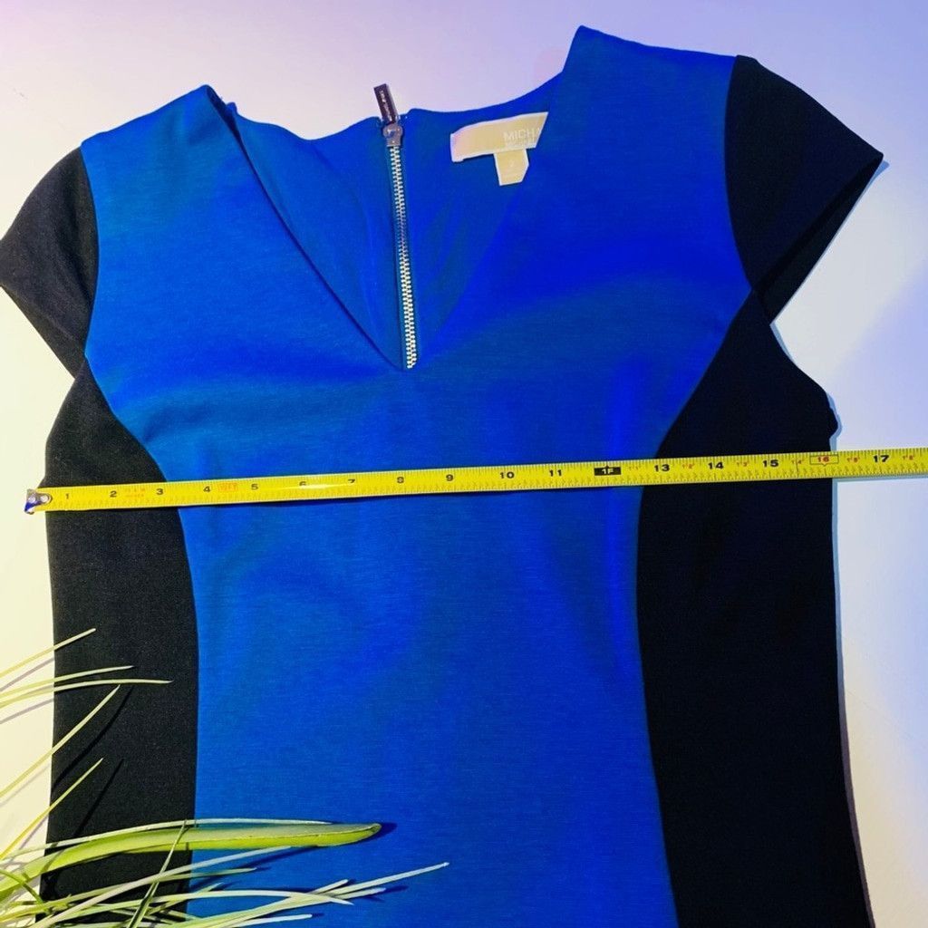 Michael Kors Michael Kors Blue & Black dress size 2 Size XXS / US 00 / IT 34 - 7 Thumbnail
