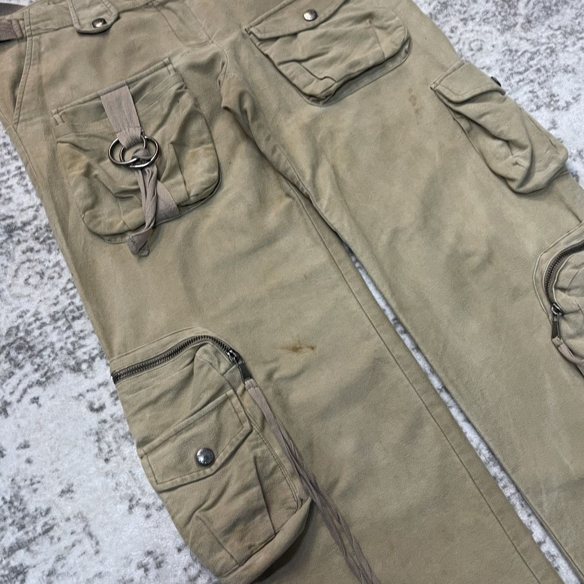 GOA Codes Combines Japan 3D Multi Pocket Wide Leg Cargo Pants Size US 30 / EU 46 - 5 Thumbnail