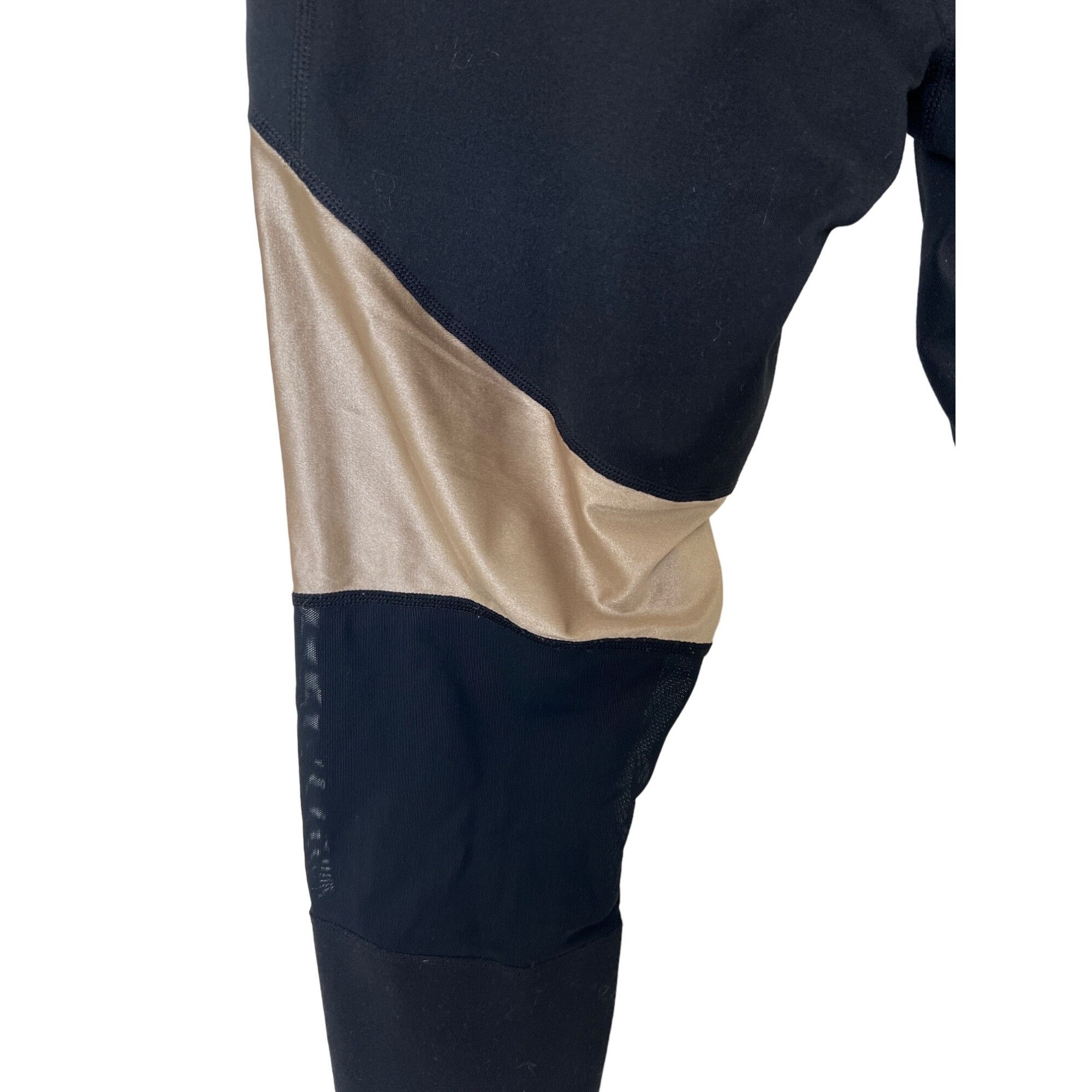 Other Zella Black & Gold Contrast Active Leggings Size 30" / US 8 / IT 44 - 3 Thumbnail