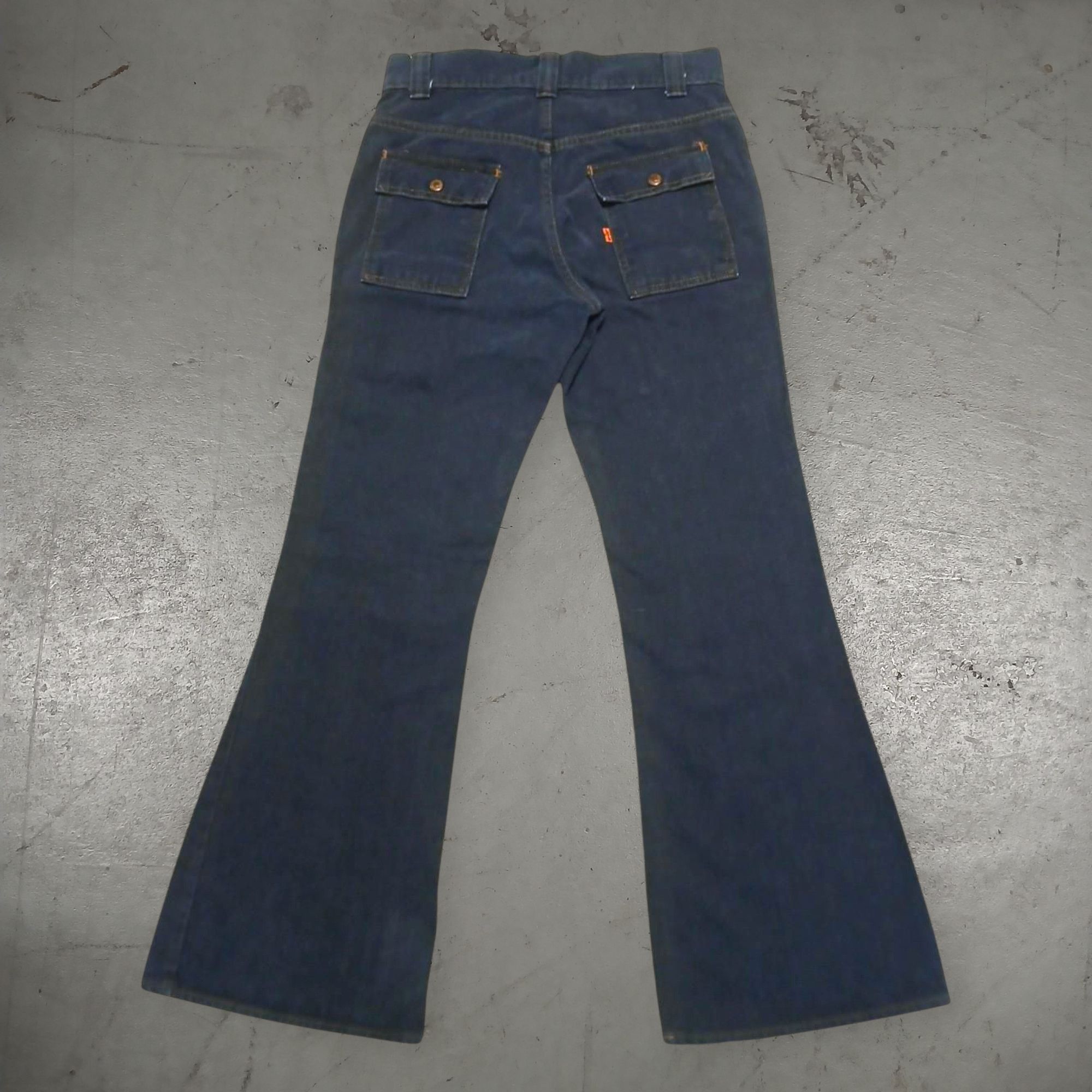 Levi's × Vintage 1975 Levi's Orange Tab Bell Bottom Bush Pants Jeans 30x29 Size 30" / US 8 / IT 44 - 3 Thumbnail