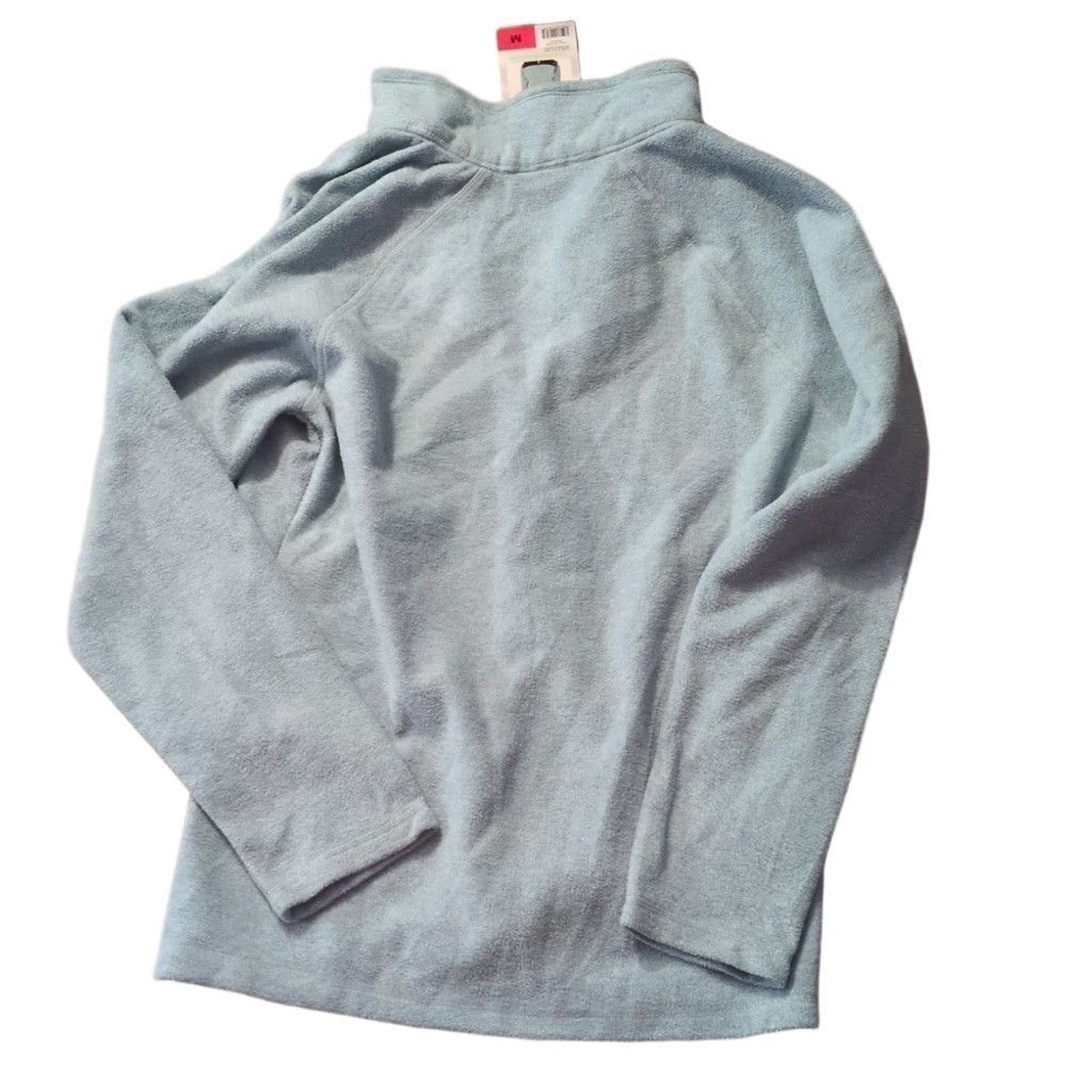 Eddie Bauer Eddie Bauer Sea Blue 1/4 Zip Fleece Pullover Size Medium Size M / US 6-8 / IT 42-44 - 8 Thumbnail