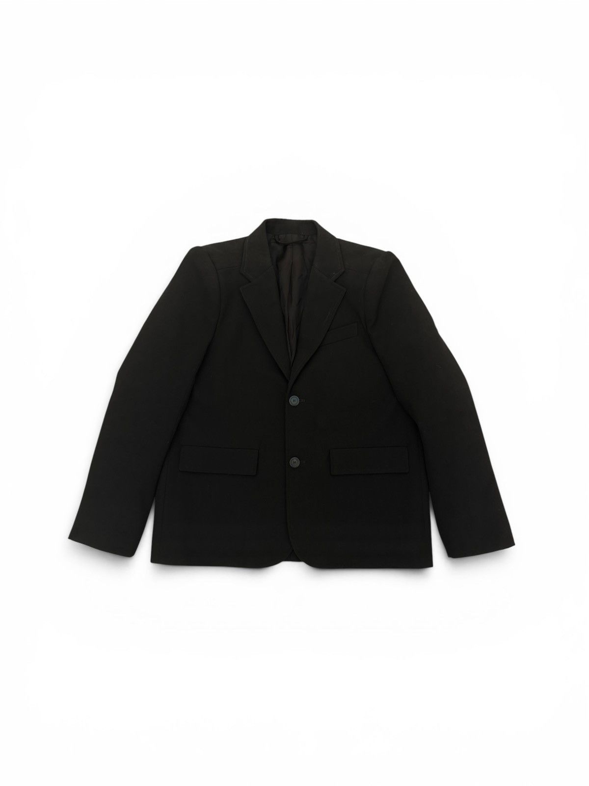 Balenciaga Balenciaga Cropped Single Breasted Blazer Jacket Black Size 38S - 1 Thumbnail