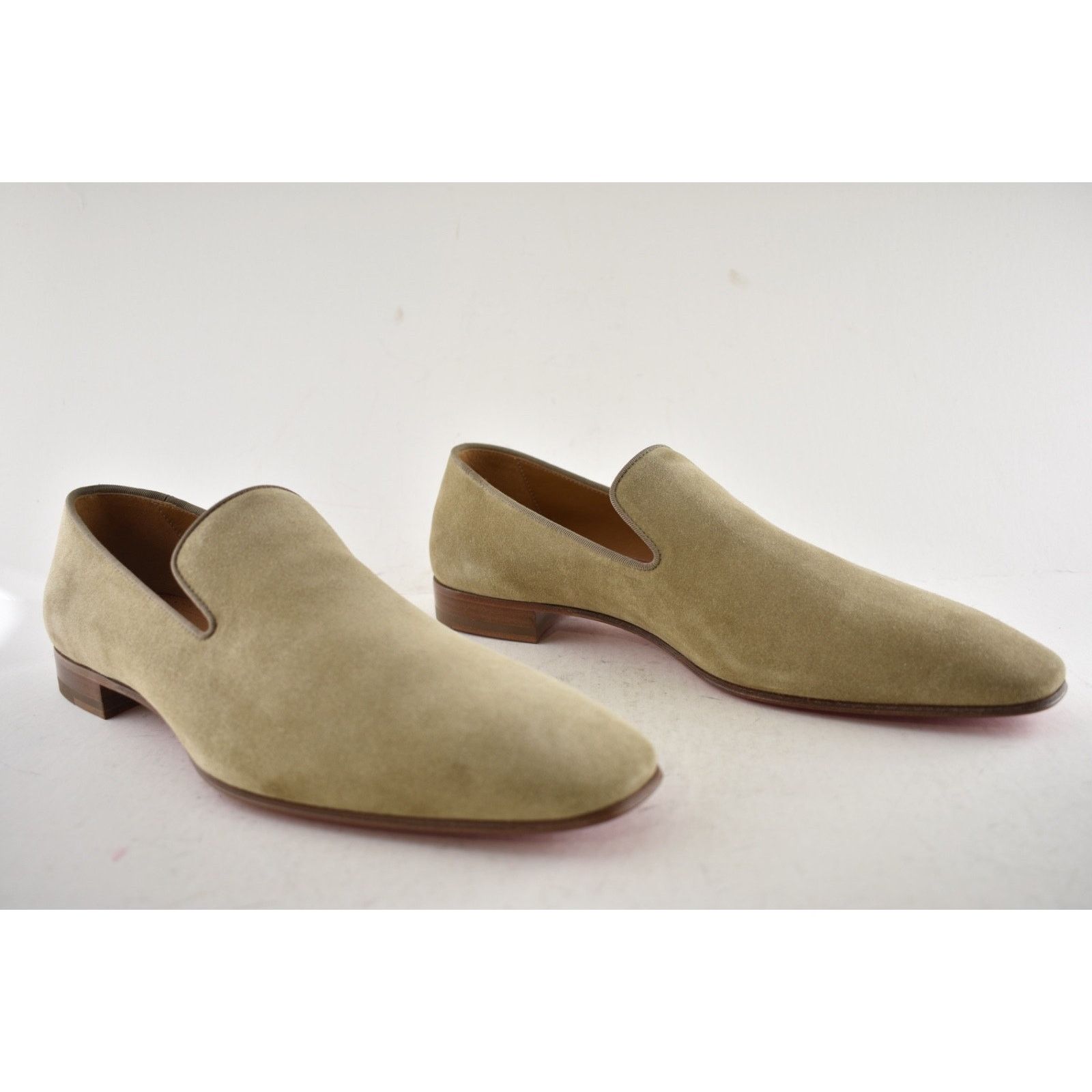 Christian Louboutin Mens Dandelion Flat Champignon Beige Dress Loafer 43.5 10.5 Size US 10.5 / EU 43-44 - 3 Thumbnail